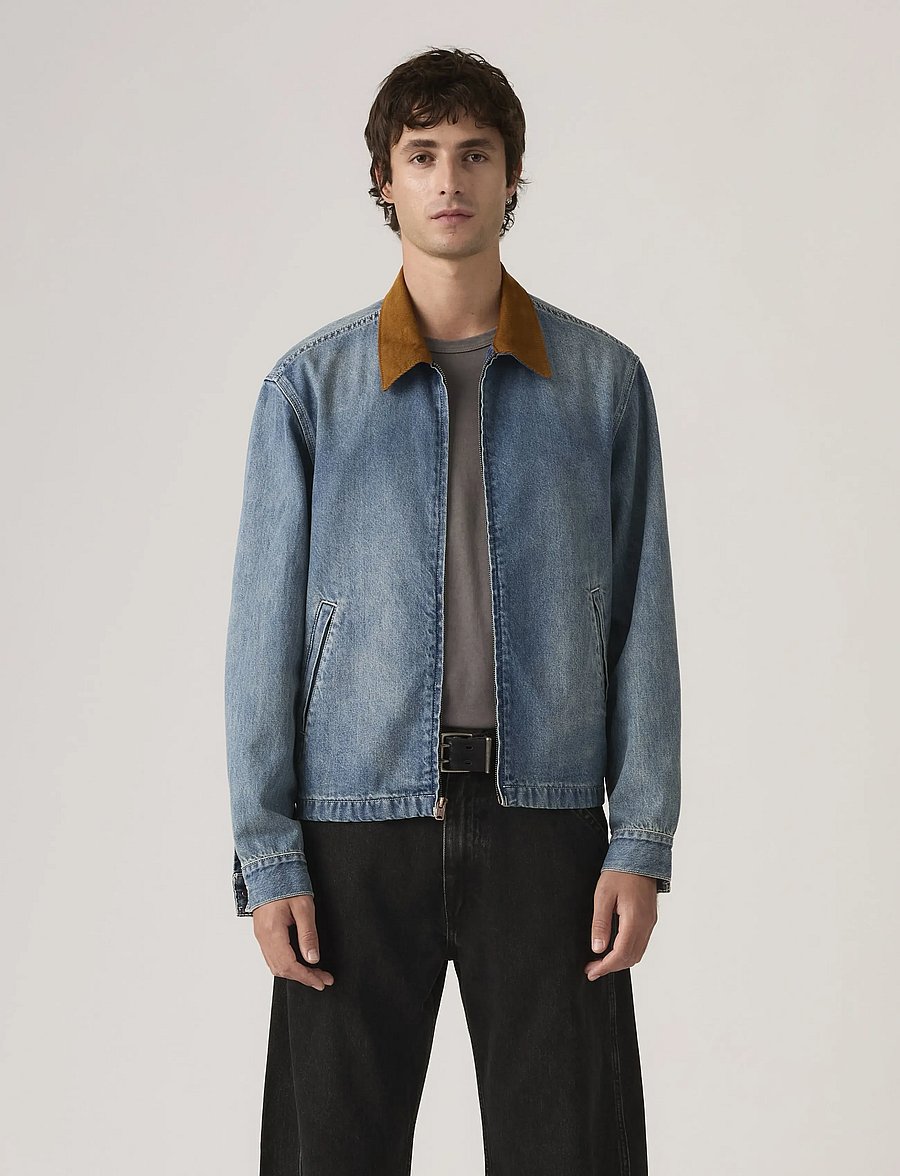 Levi's® - CASTRO FULL ZIP LIGHT IT UP T - ungefütterte denimjacken - med indigo - worn in - 5