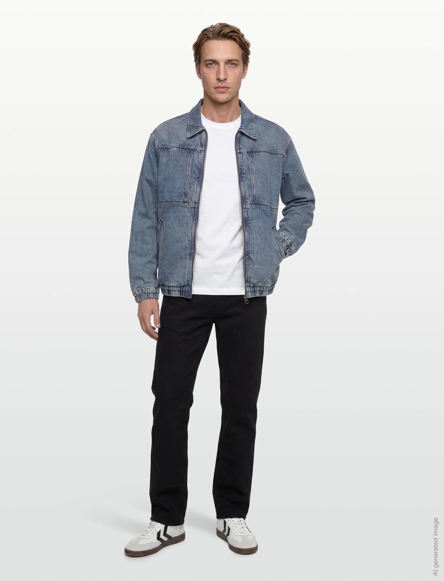 Levi's® - JAANAI JACKET CLOUDY DAYS - ungefütterte denimjacken - light indigo - worn in - 0