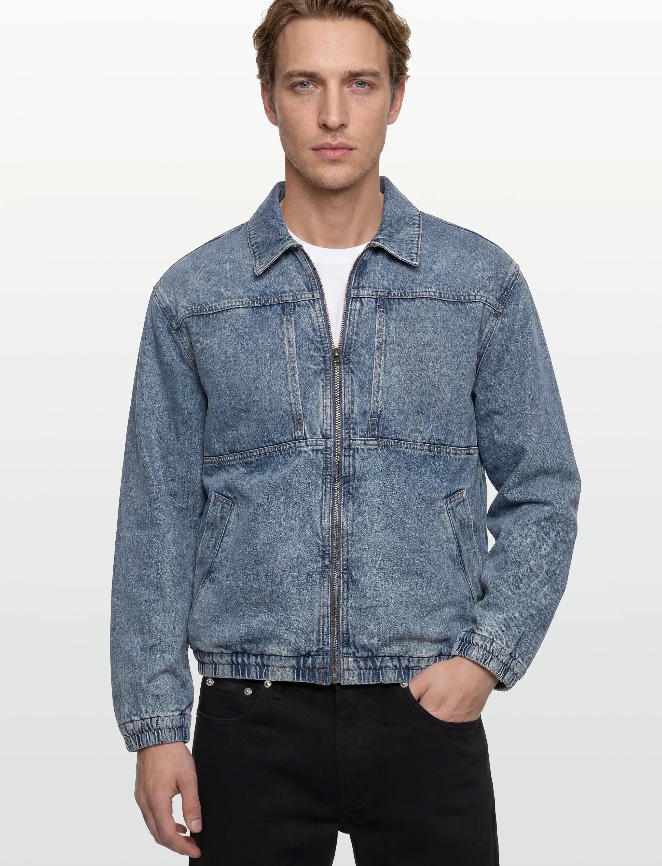 Levi's® - JAANAI JACKET CLOUDY DAYS - ungefütterte denimjacken - light indigo - worn in - 3