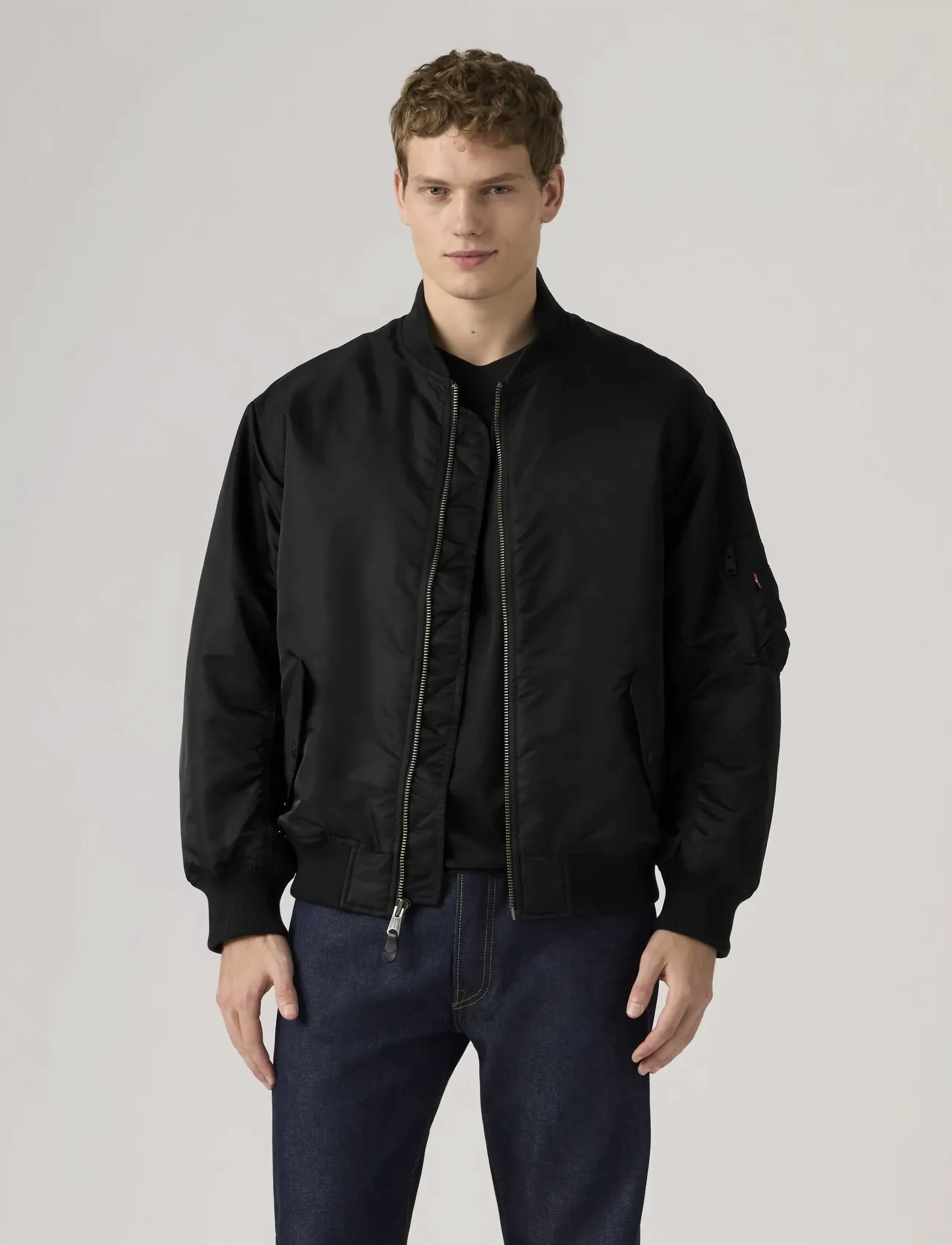 Levi's® MA1 BOMBER JET BLACK - Jacken & Mäntel - BLACKS / black