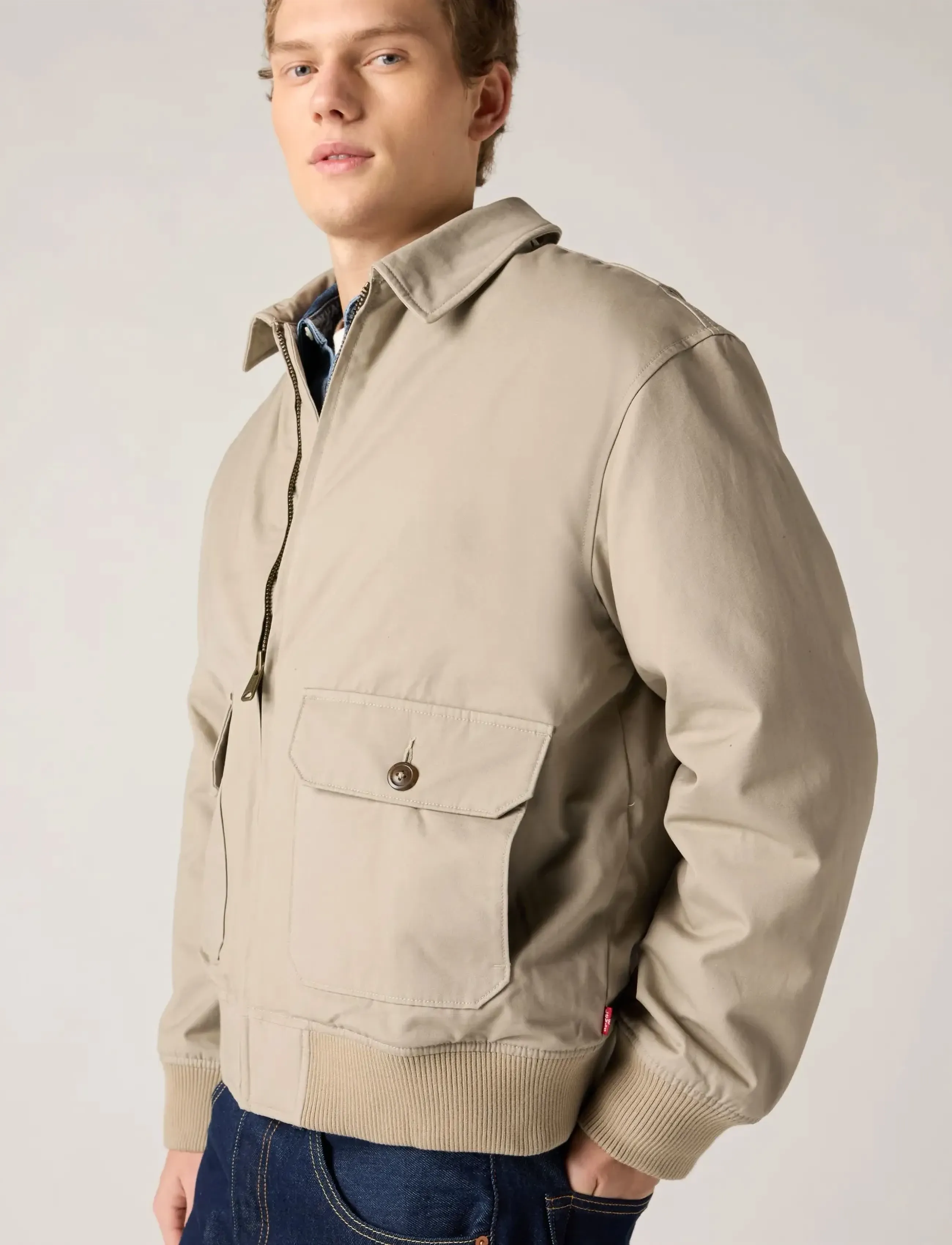 Levi's® - CORTLAND JACKET VINTAGE KHAKI - spring jackets - tans - 4