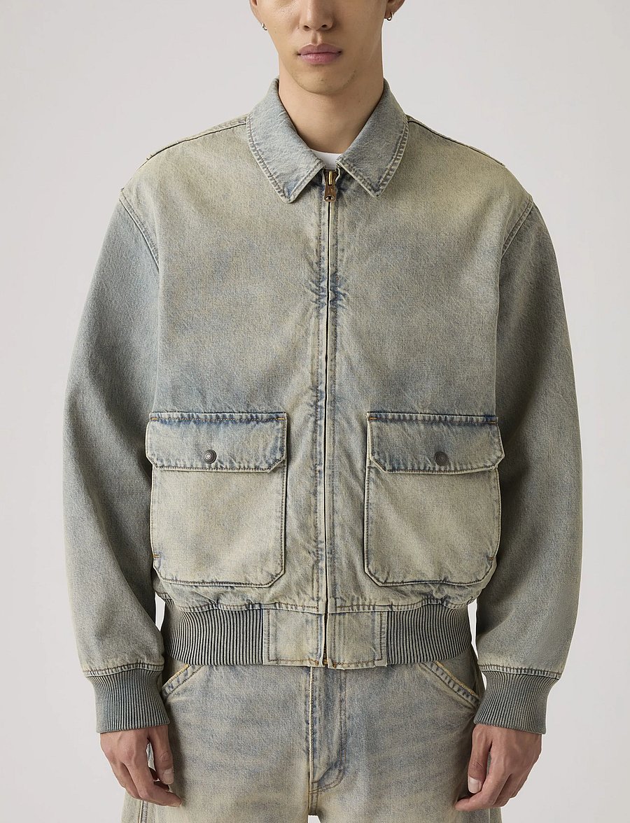 Levi's® - CORTLAND JACKET MY TINTED JOUR - džinsiniai švarkeliai su pamušalu - med indigo - worn in - 4