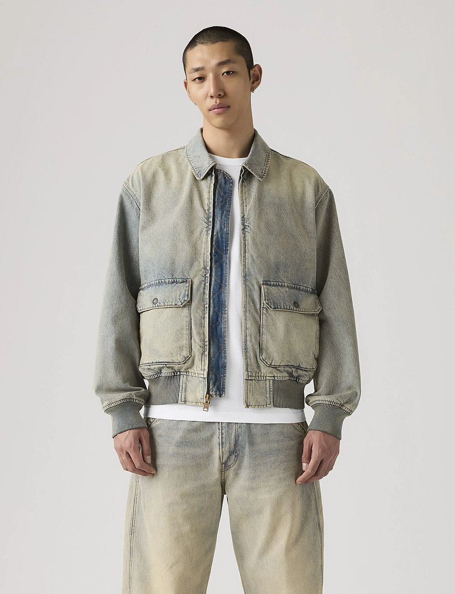 Levi's® - CORTLAND JACKET MY TINTED JOUR - džinsiniai švarkeliai su pamušalu - med indigo - worn in - 5