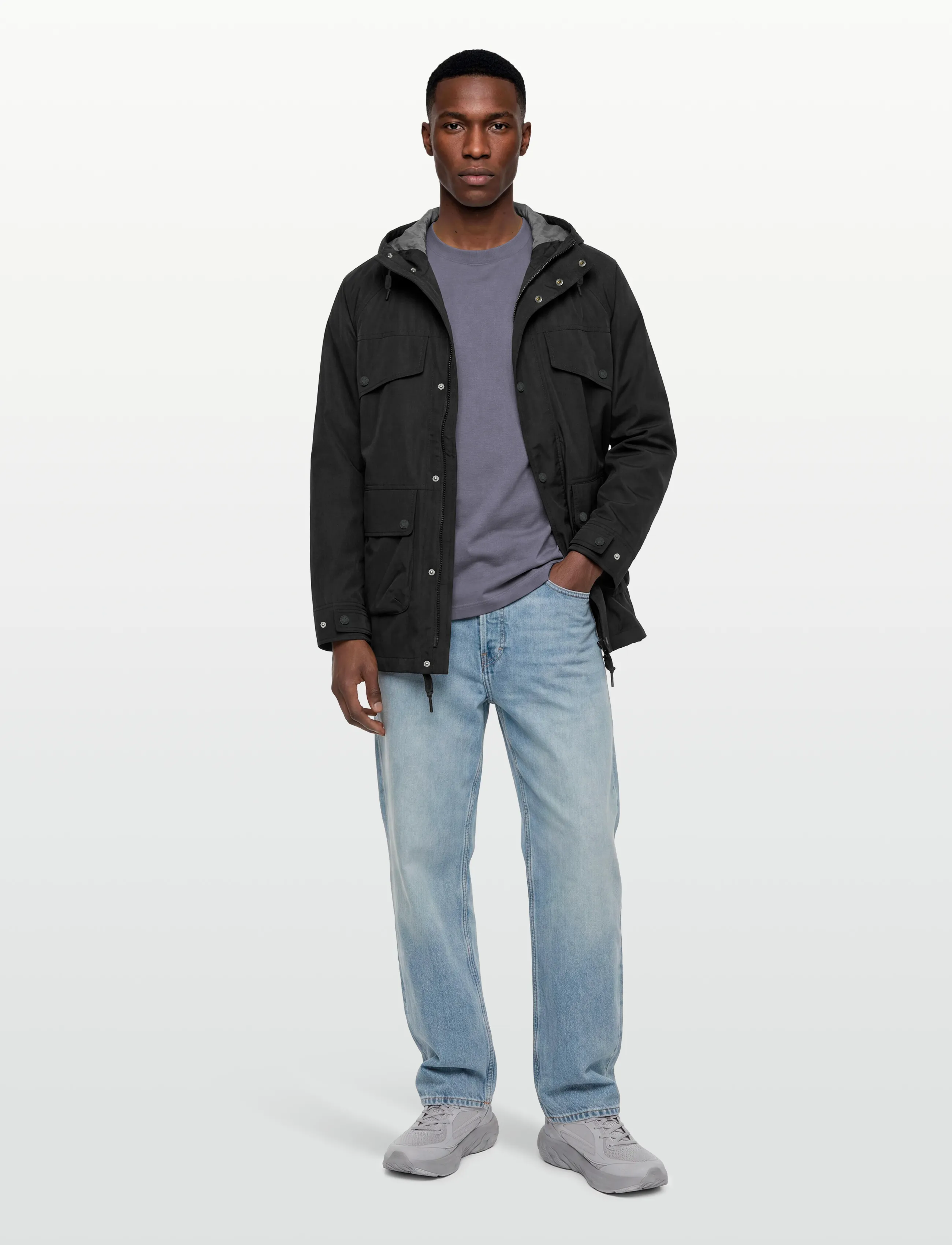 Levi's Marina Utility Parka Jet Black, Mænd, Utility Parka, Sort, Str: XXL