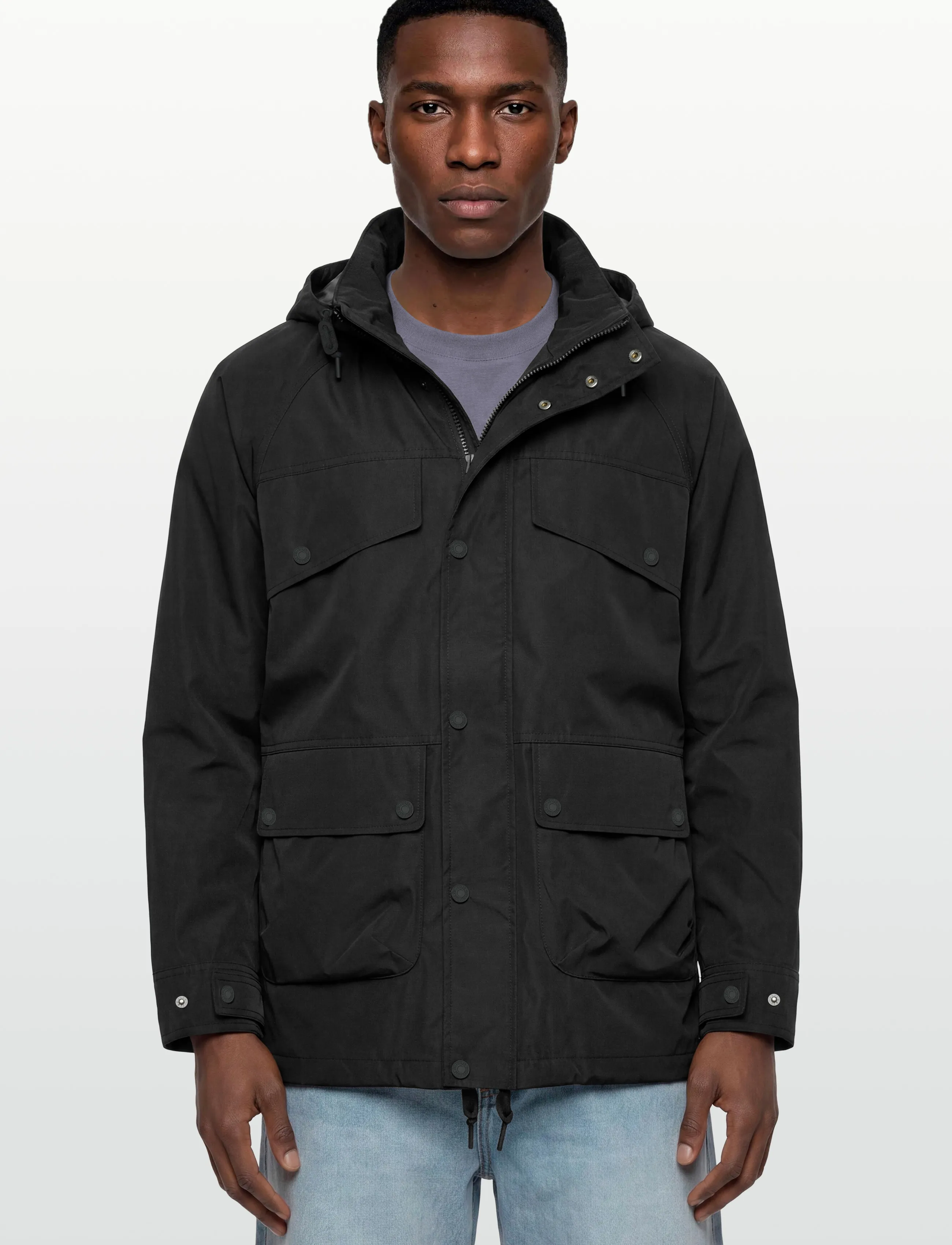 Levi's® - MARINA UTILITY PARKA JET BLACK - winter jackets - blacks - 3