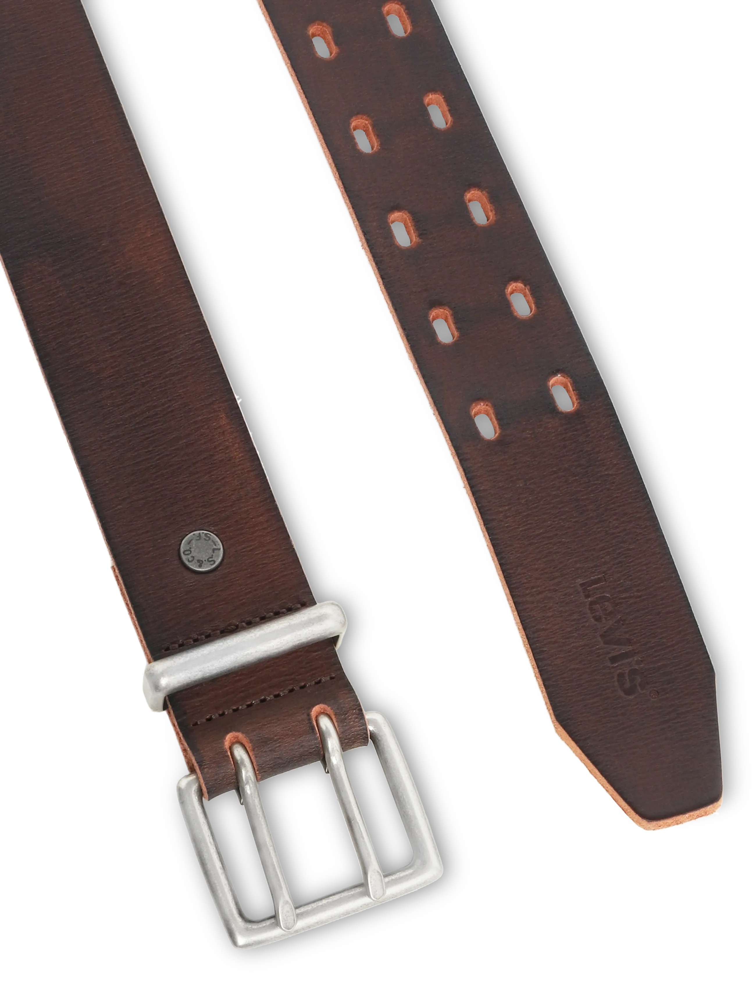 Levi's® - POTRERO DOUBLE PRONG BELT SEAL - klassiska skärp - browns - 1
