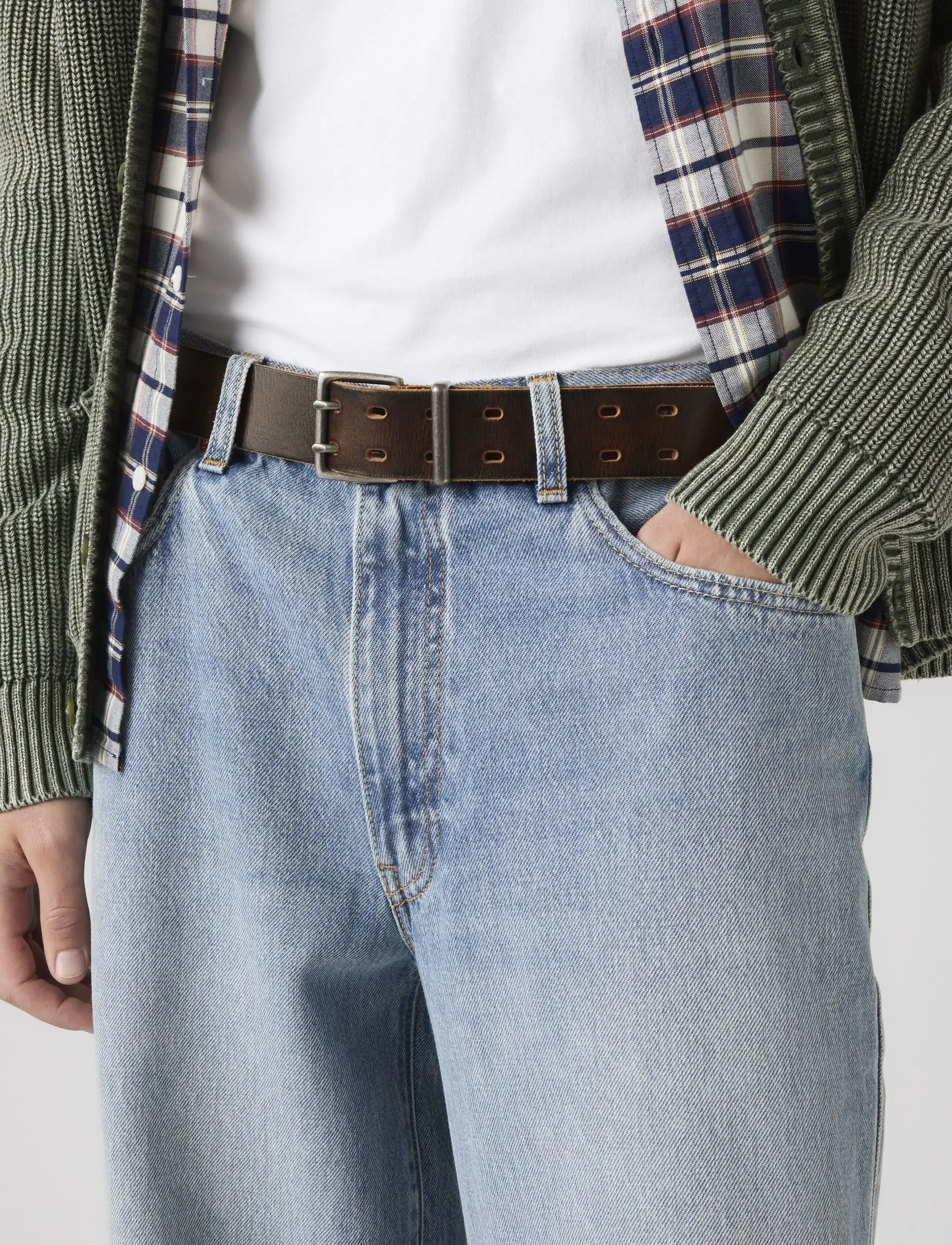 Levi's® POTRERO DOUBLE PRONG BELT SEAL - Streetwear - BROWNS / brown