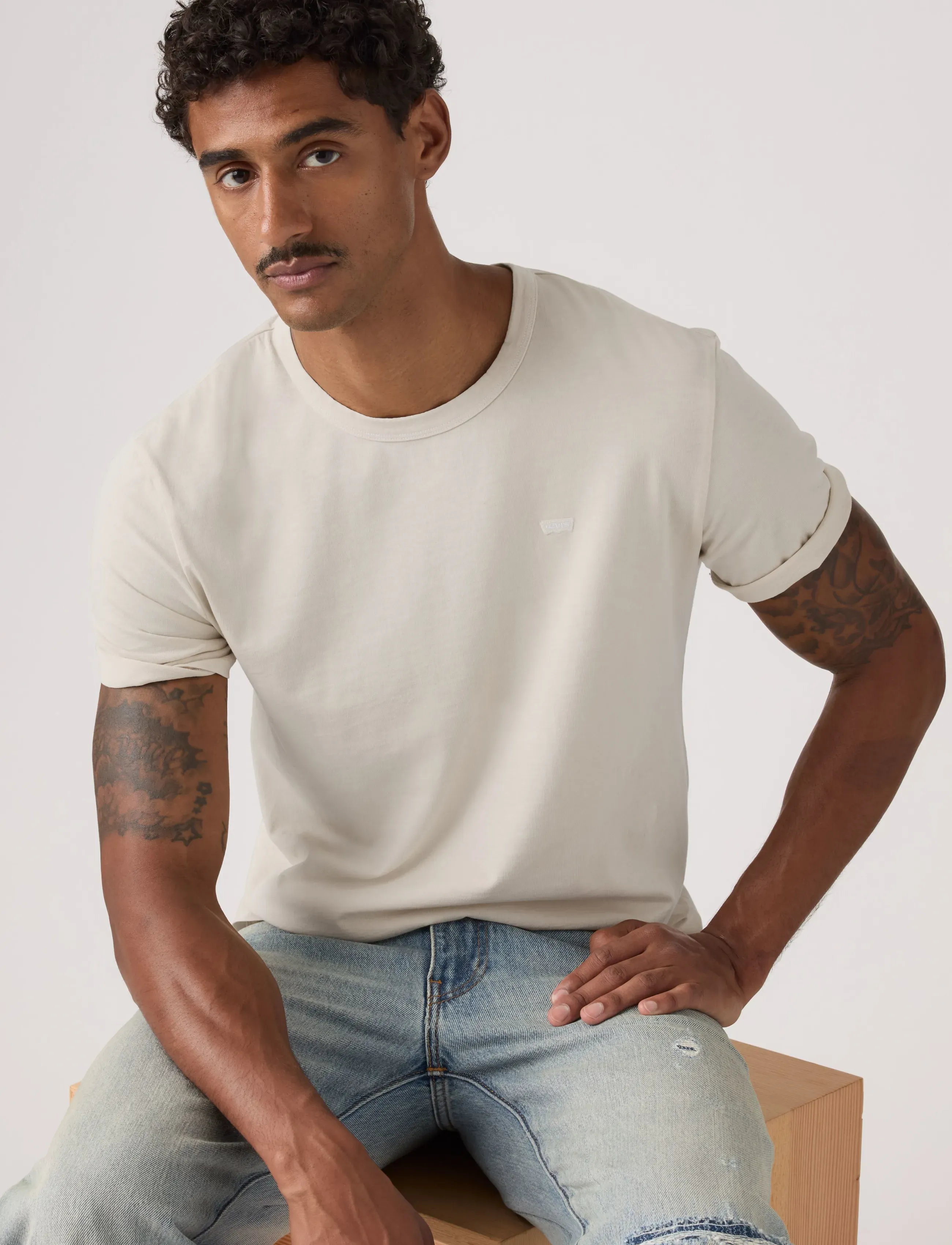 Levi's® LEVIS ORIGINAL TEE GARMENT DYE - Streetwear - NEUTRALS / beige