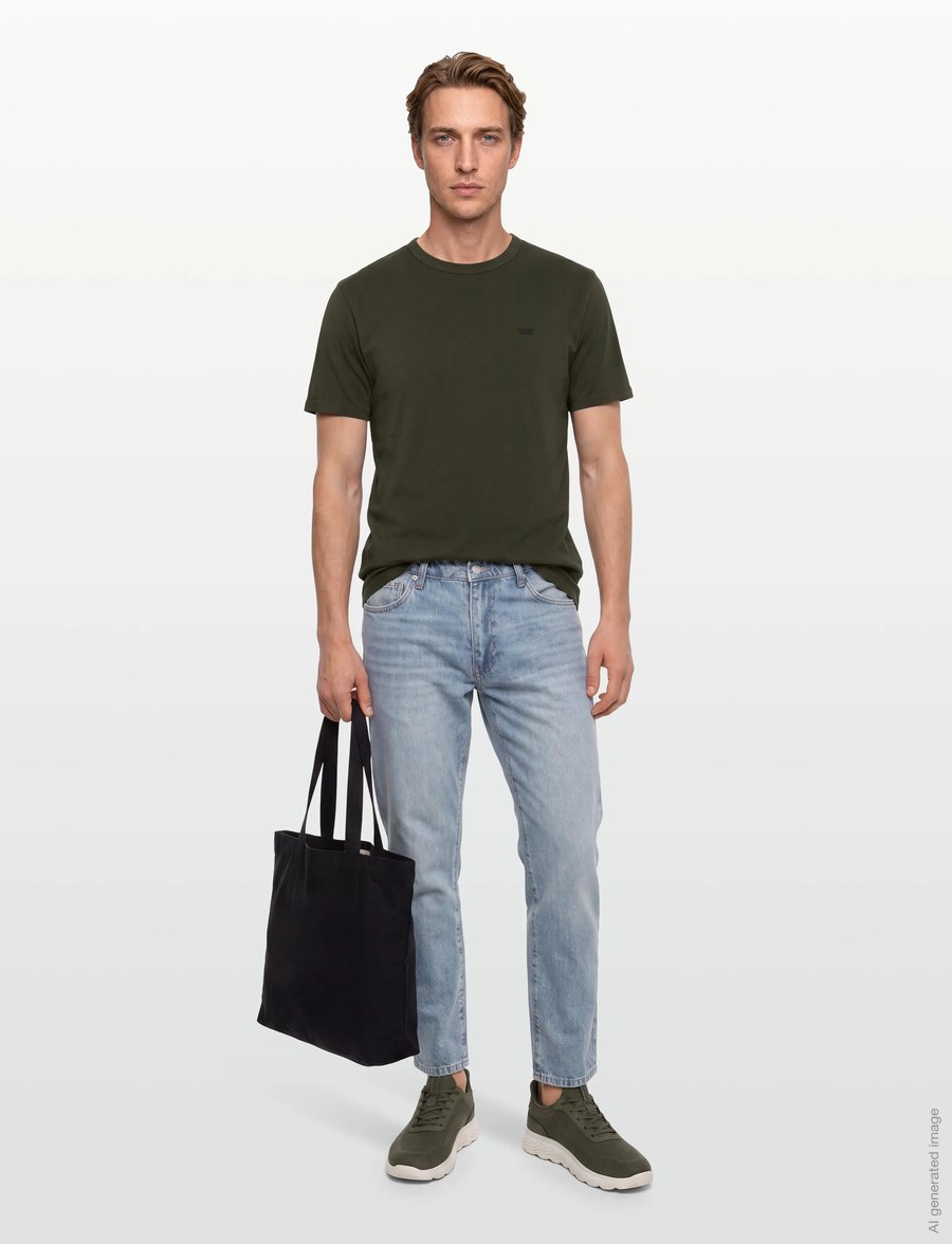 Levi's® - LEVIS ORIGINAL TEE GARMENT DYE - kortærmede t-shirts - greens - 0