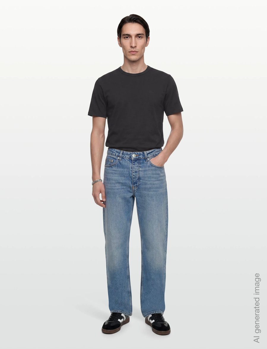 Levi's® - LEVIS ORIGINAL TEE MINERAL BLA - lühikeste varrukatega t-särgid - blacks - 0