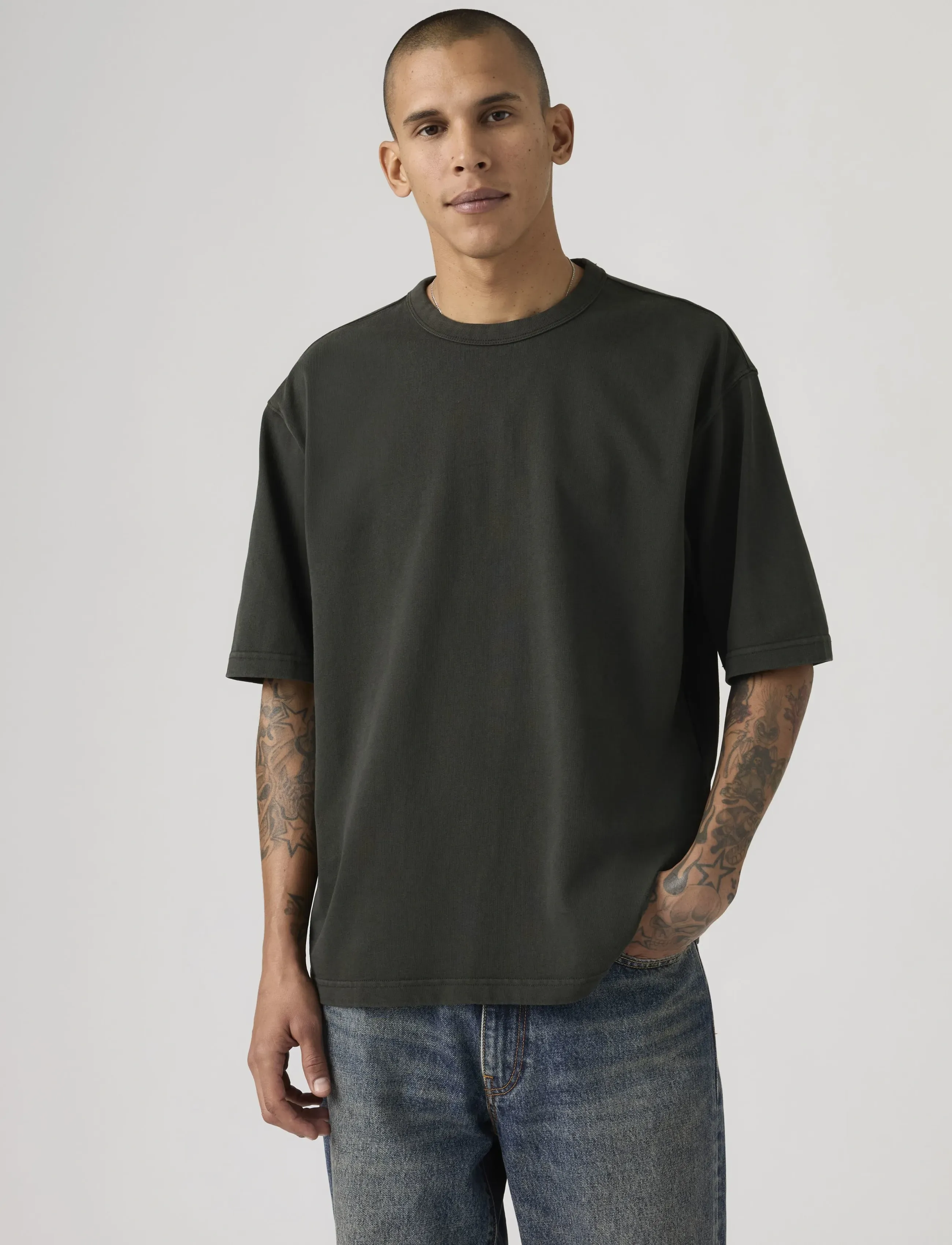 Levi's® HEAVYWEIGHT LOOSE TEE GARMENT - 4 for 3 - BLACKS / black