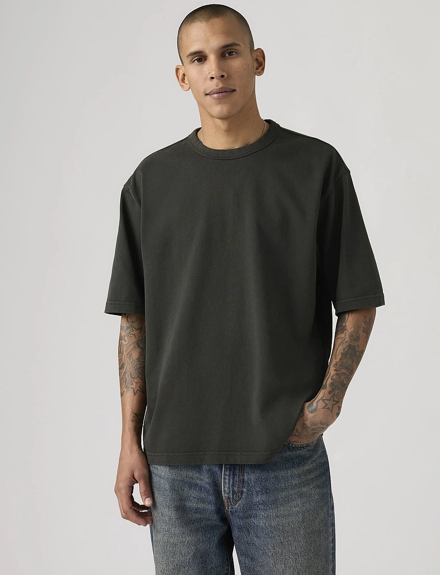Levi's® - HEAVYWEIGHT LOOSE TEE GARMENT - lyhythihaiset - blacks - 0