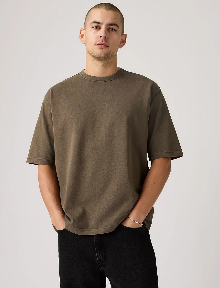 Levi's® - HEAVYWEIGHT LOOSE TEE GARMENT - kurzärmelig - browns - 0
