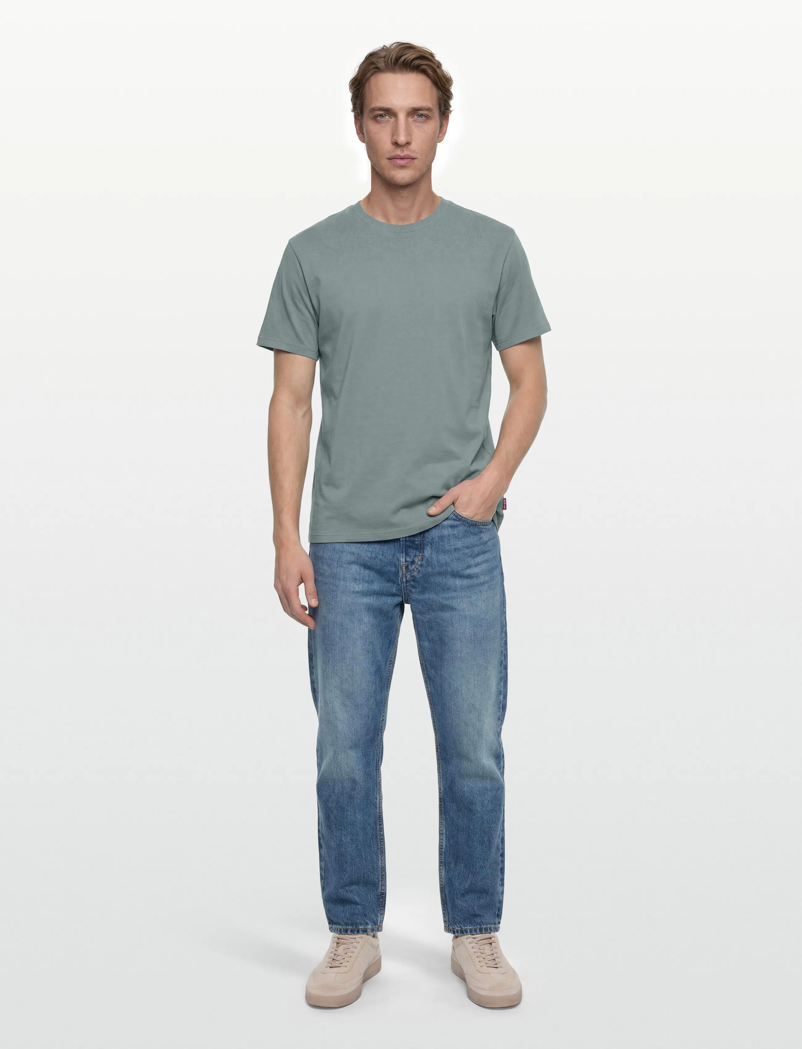 Levi's Ng Essential Tee Lead, Mænd, Essentiel T-shirt, Grå, Str: XL