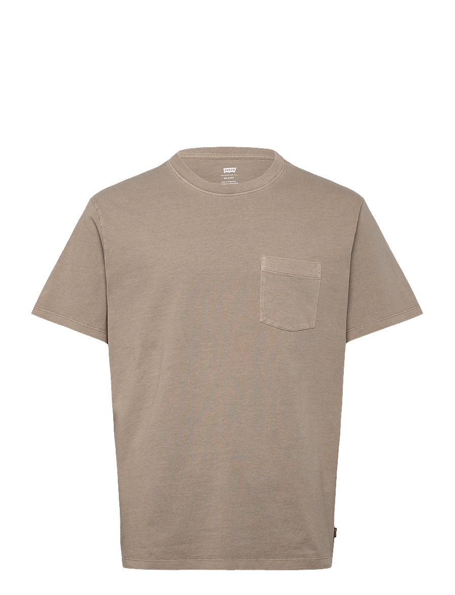Levi's® - THE POCKET TEE GARMENT DYE VIN - kortärmade t-shirts - neutrals - 1