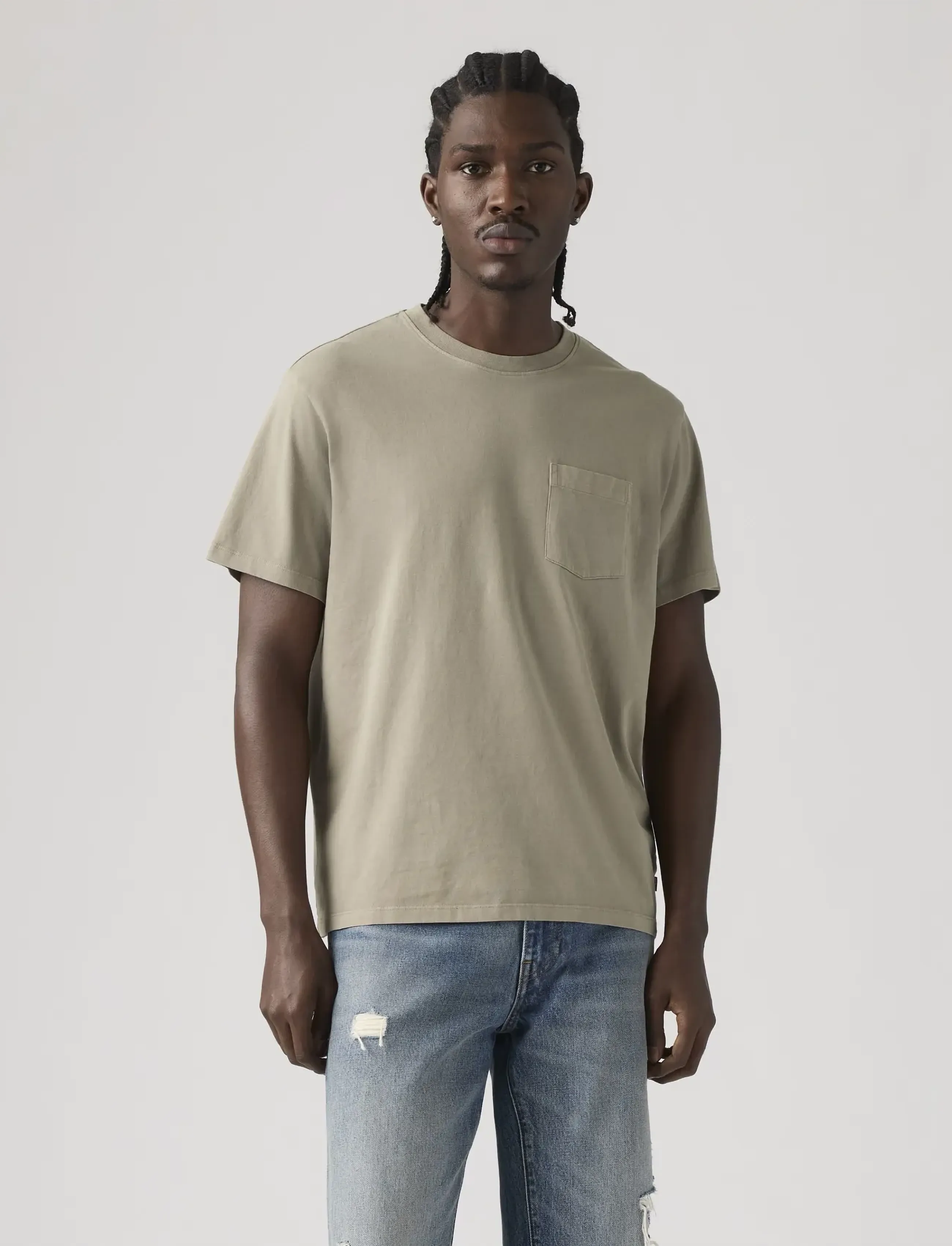 Levi's® - THE POCKET TEE GARMENT DYE VIN - najniższe ceny - neutrals - 5