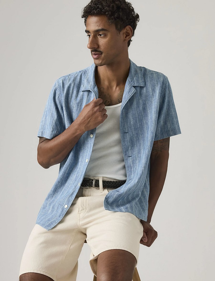 Levi's® - SUNSET NO PKT CAMP STANDARD FE - denimskjorter - blues - 4
