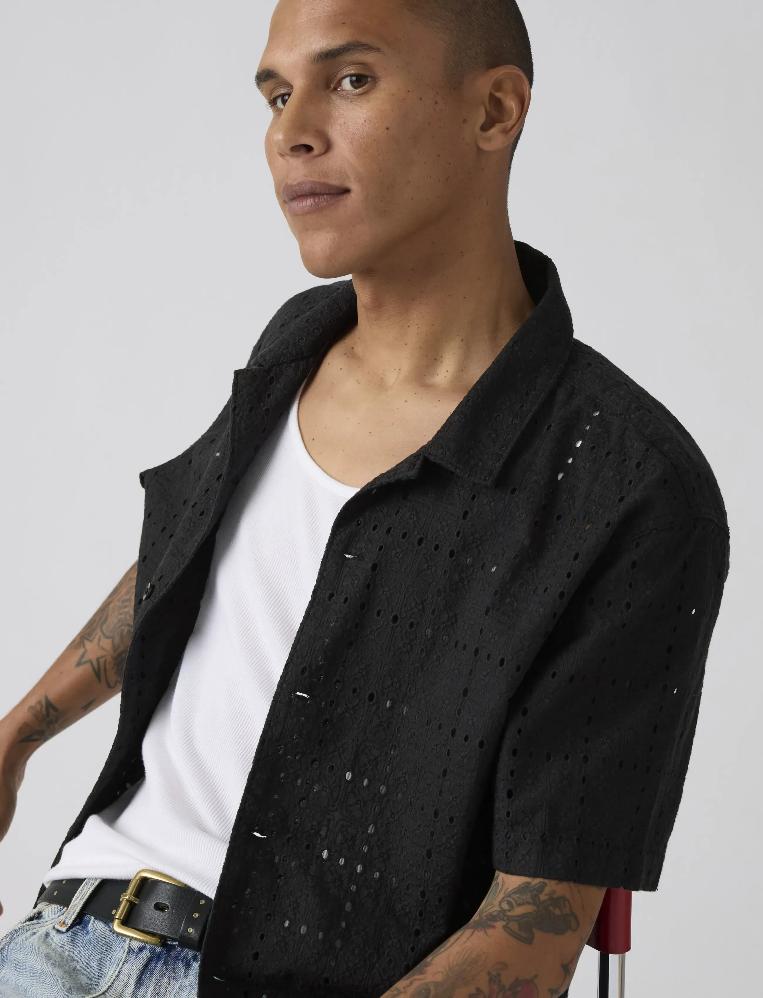 Levi's® - SUNSET NO PKT CAMP STANDARD JE - casual hemden - blacks - 4