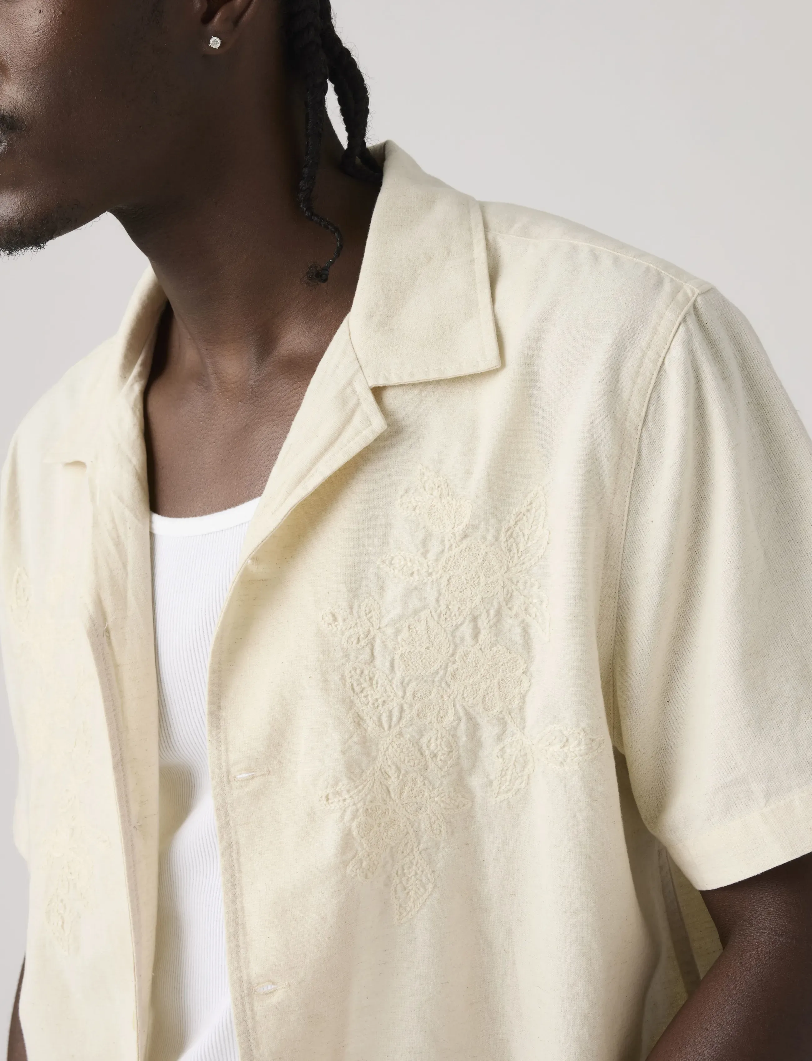 Levi's® - SUNSET NO PKT CAMP STANDARD OA - kortærmede skjorter - neutrals - 4