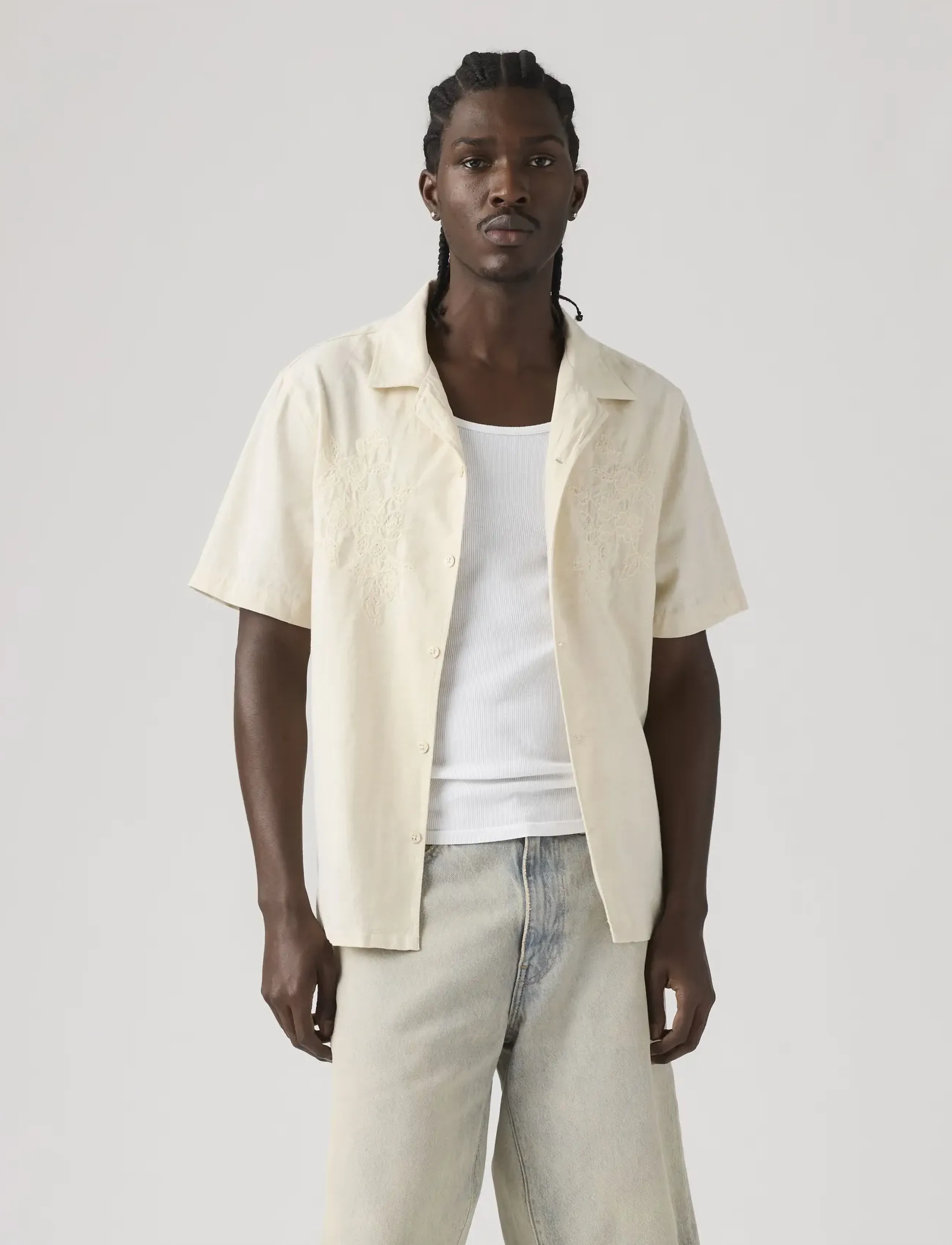 Levi's® - SUNSET NO PKT CAMP STANDARD OA - kortærmede skjorter - neutrals - 5