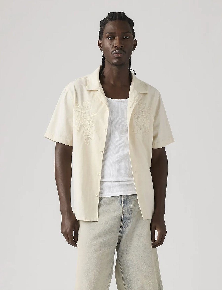 Levi's® - SUNSET NO PKT CAMP STANDARD OA - krótki rękaw - neutrals - 5