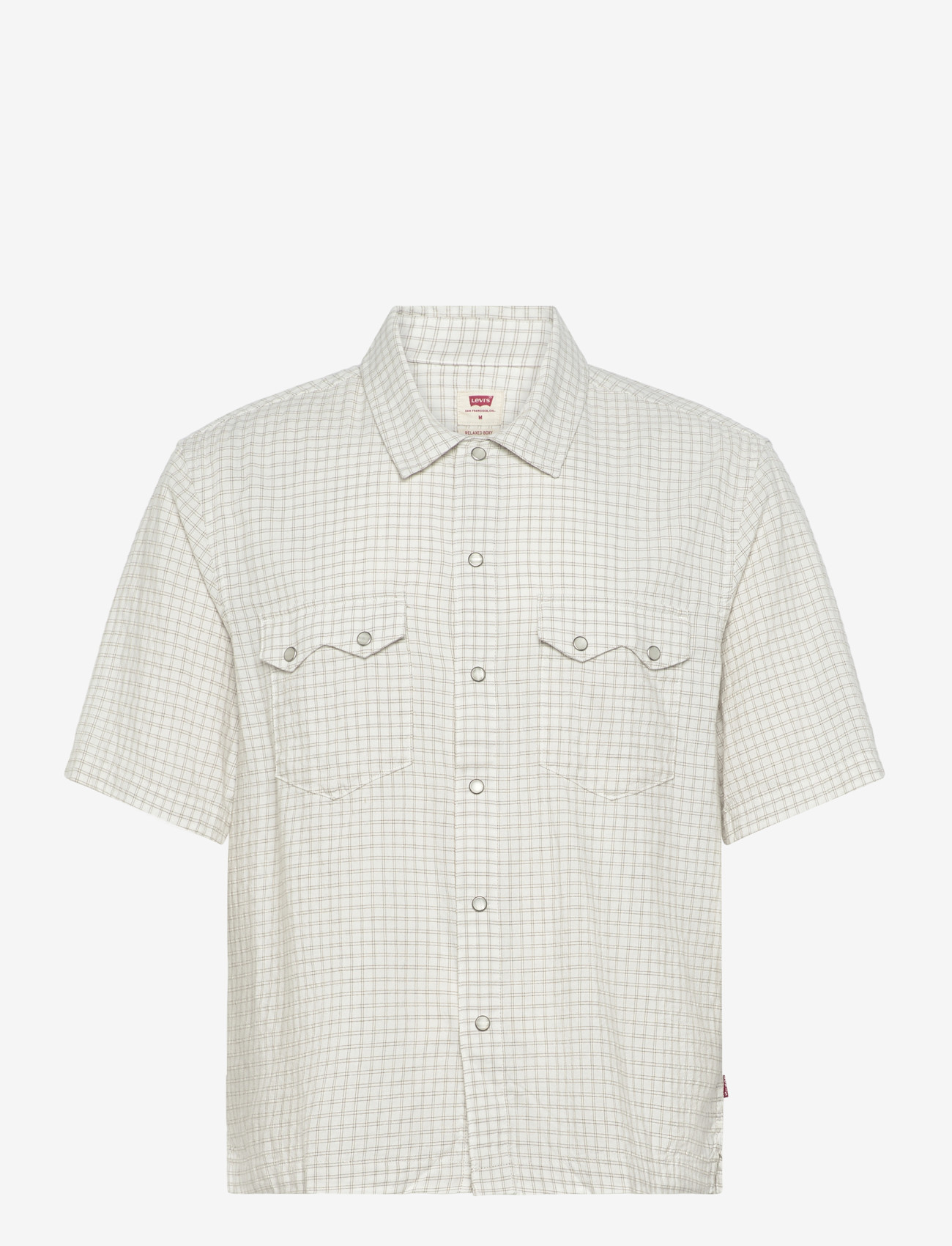 Levi's® - SS BOXY WESTERN CRISS CROSS - ternede skjorter - whites - 1