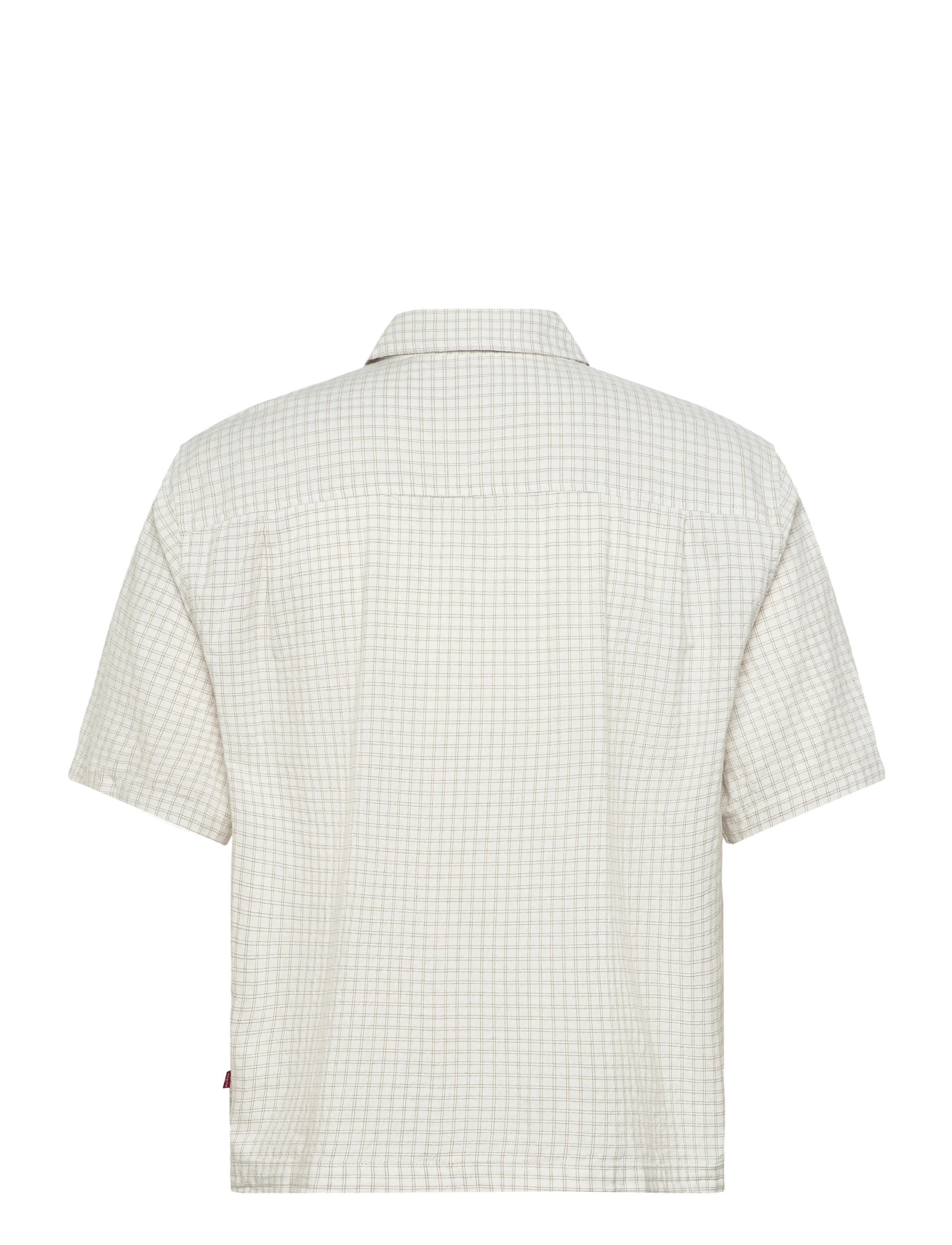 Levi's® - SS BOXY WESTERN CRISS CROSS - rutede skjorter - whites - 2
