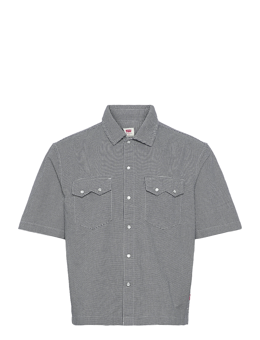 Levi's® - SS BOXY WESTERN LLEWELYN PLAID - ternede skjorter - blues - 1