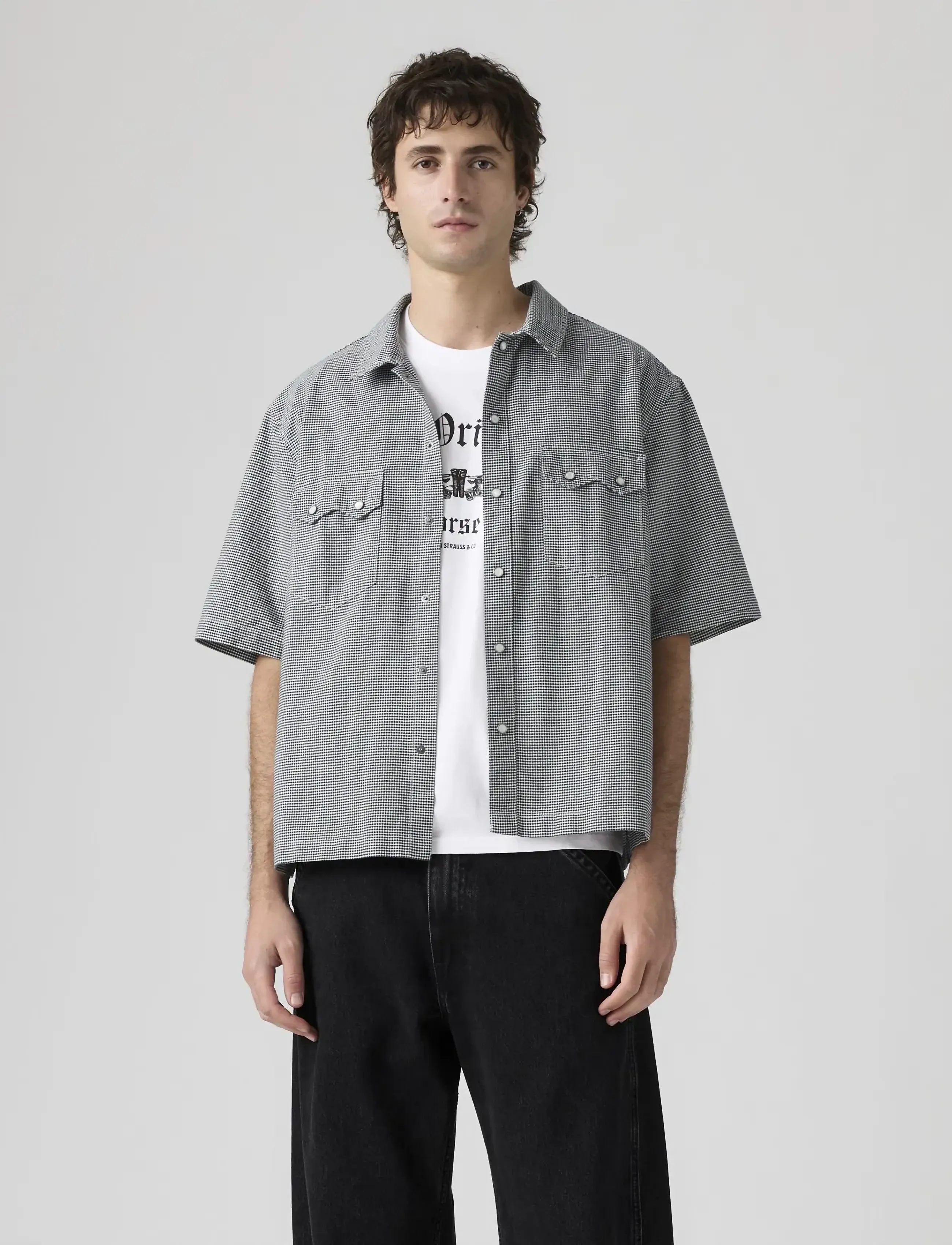 Levi's® - SS BOXY WESTERN LLEWELYN PLAID - checkered shirts - blues - 5