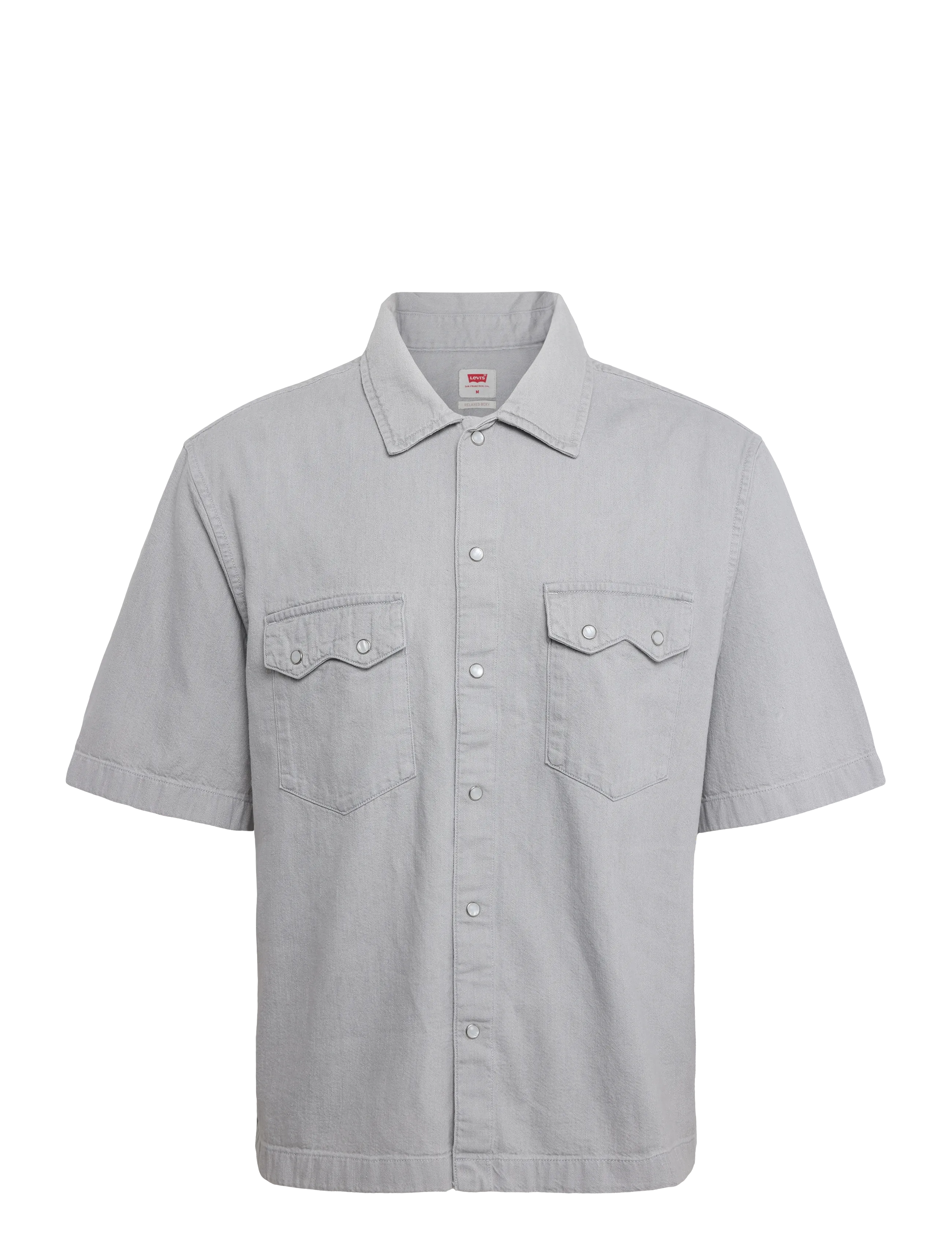 Levi's® SS BOXY WESTERN SMOKEY CLOUD - Vis alt - GREYS / grey