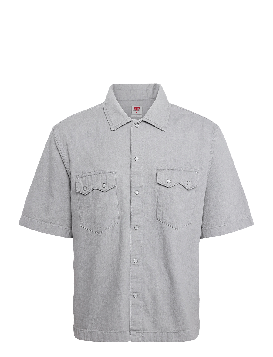 Levi's® - SS BOXY WESTERN SMOKEY CLOUD - jeanshemden - greys - 0