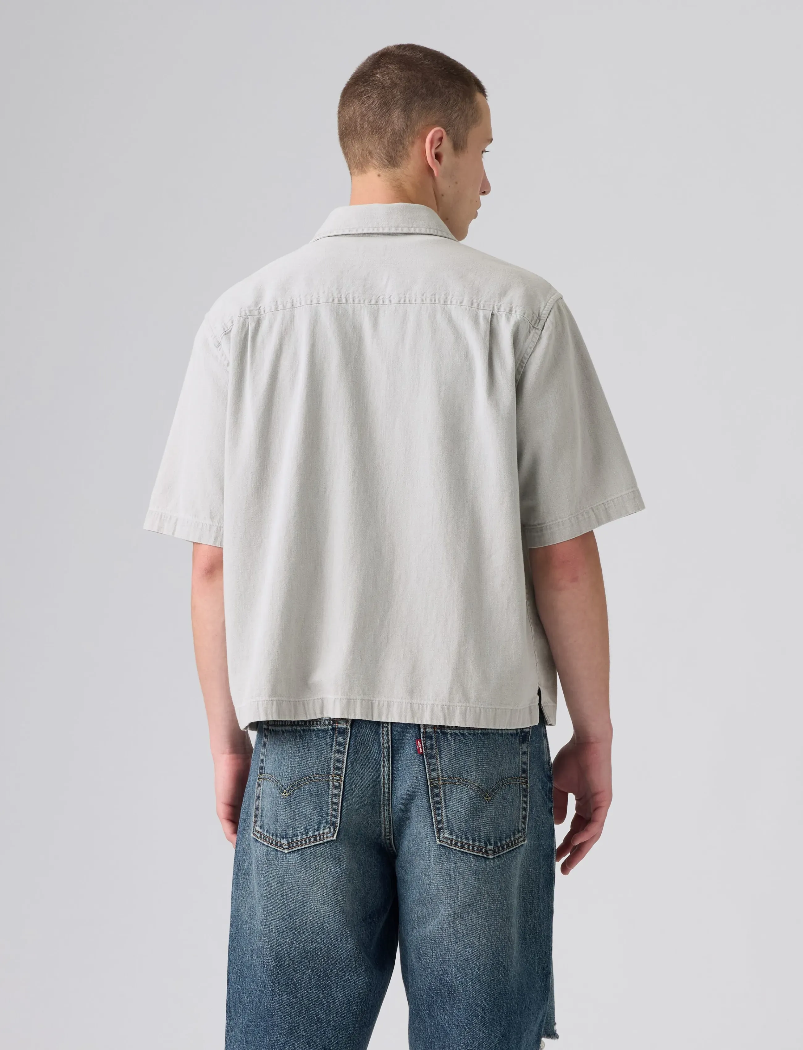 Levi's® - SS BOXY WESTERN SMOKEY CLOUD - herbstersparnisse - greys - 4