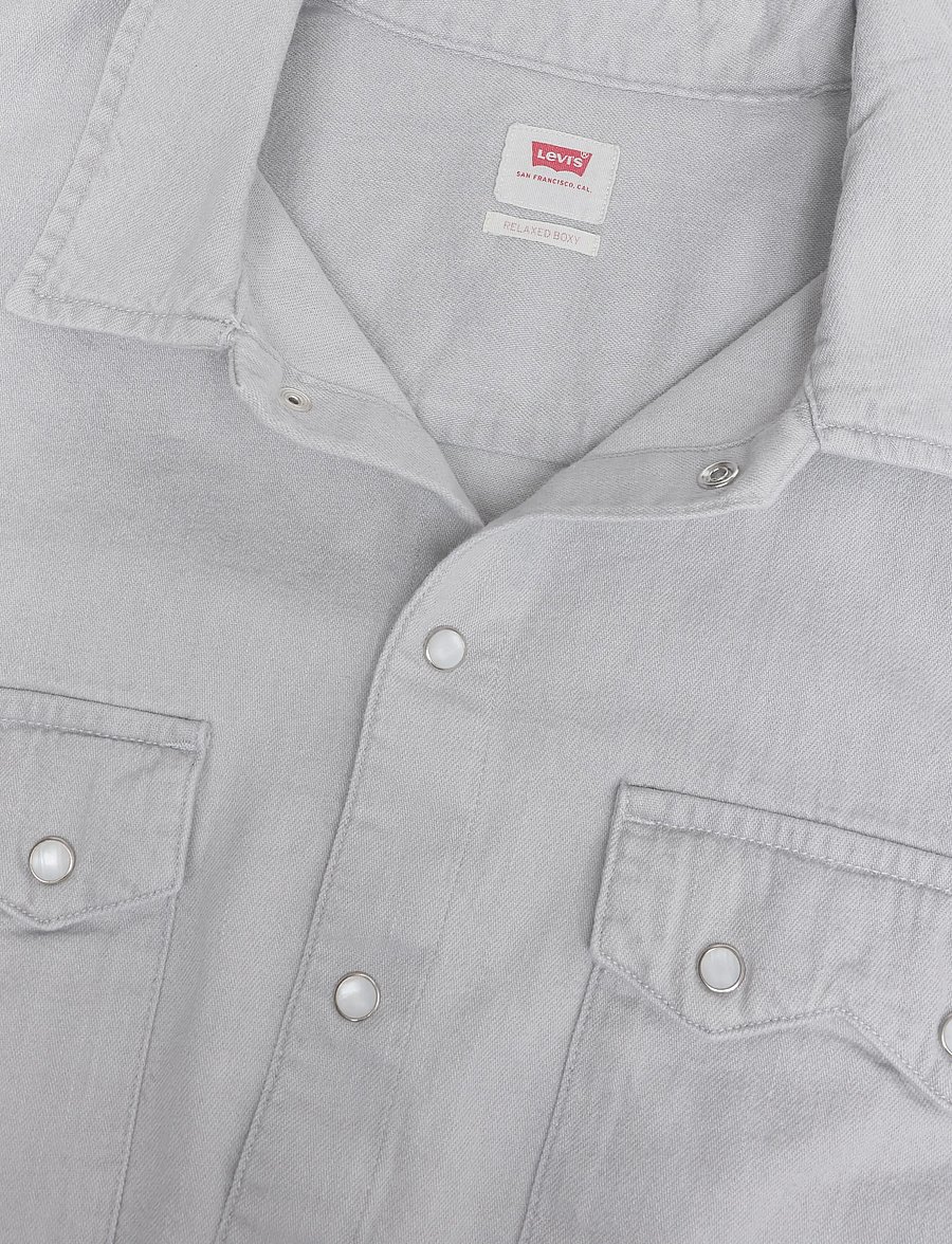 Levi's® - SS BOXY WESTERN SMOKEY CLOUD - jeanshemden - greys - 2