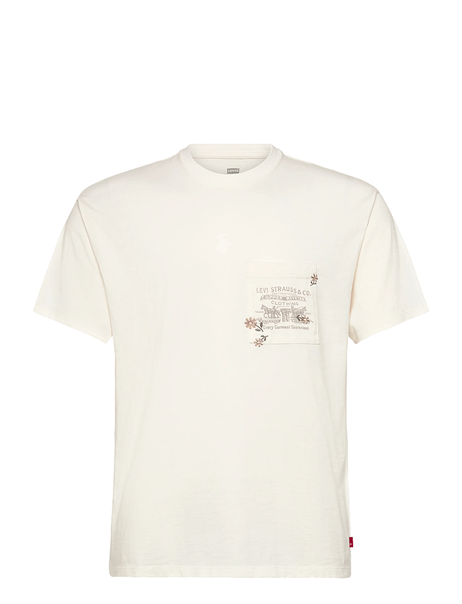 Levi's® - GRAPHIC VINTAGE FIT POCKET TEE - kortärmade t-shirts - whites - 1