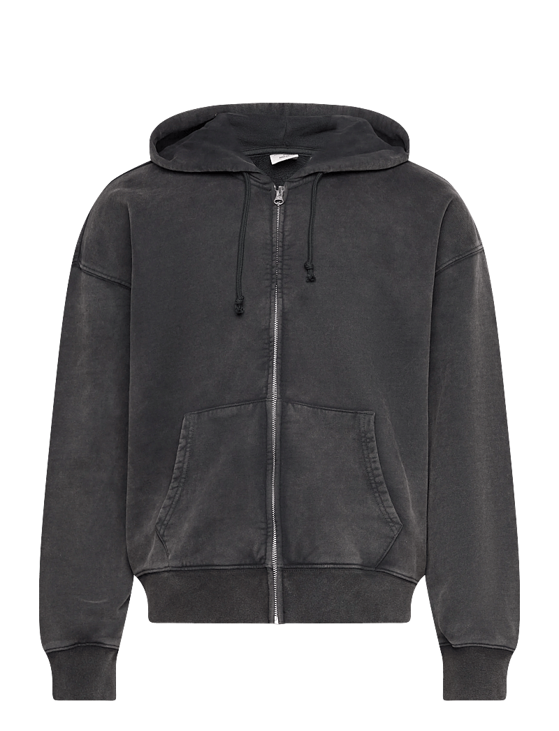 Levi's® - HAYES BOXY FULL ZIP GRUNGE WAS - hoodies - blacks - 0