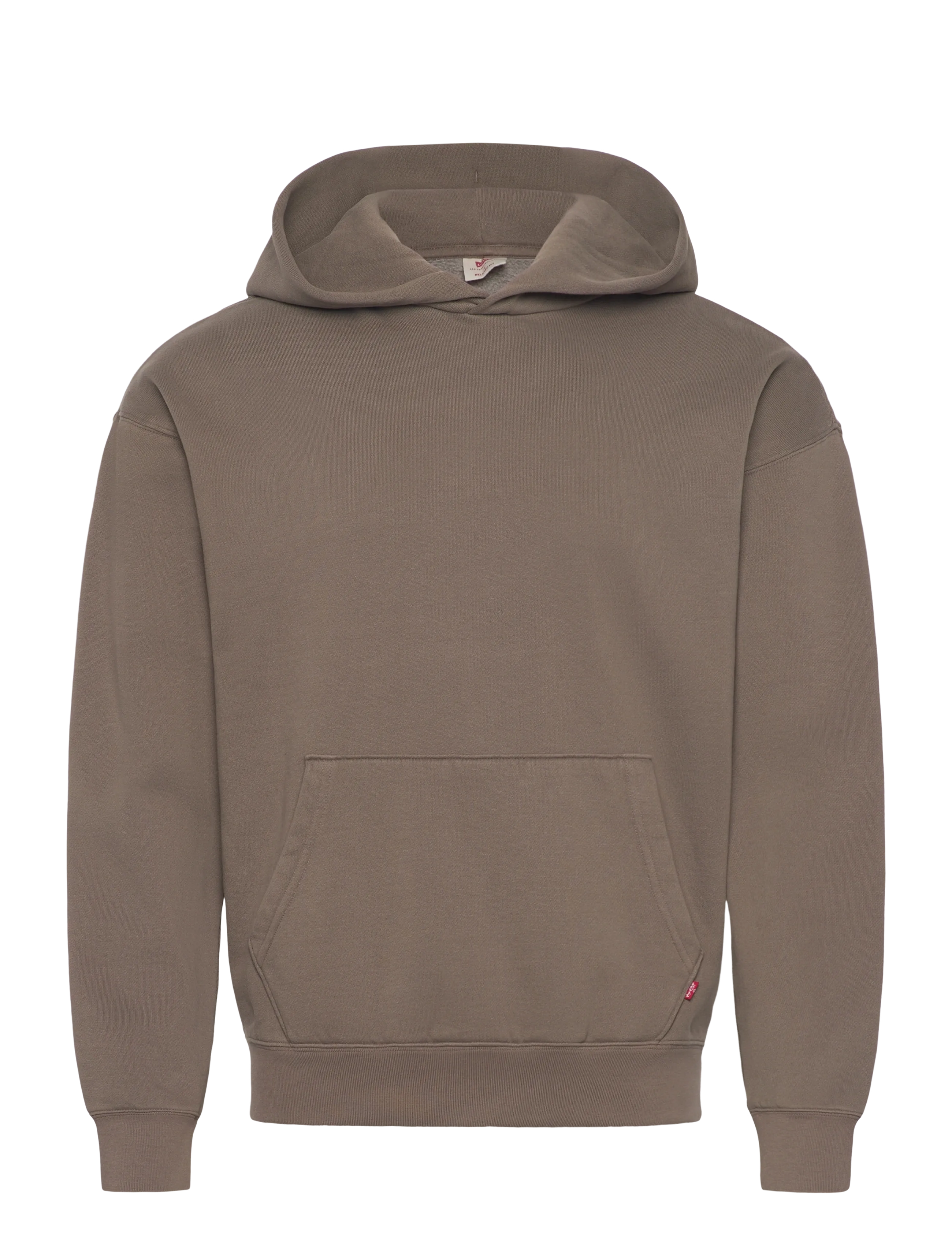 Levi's® SOFT CROPPED HOODIE GARMENT DY - Sweatshirts & huvtröjor - BROWNS / brown