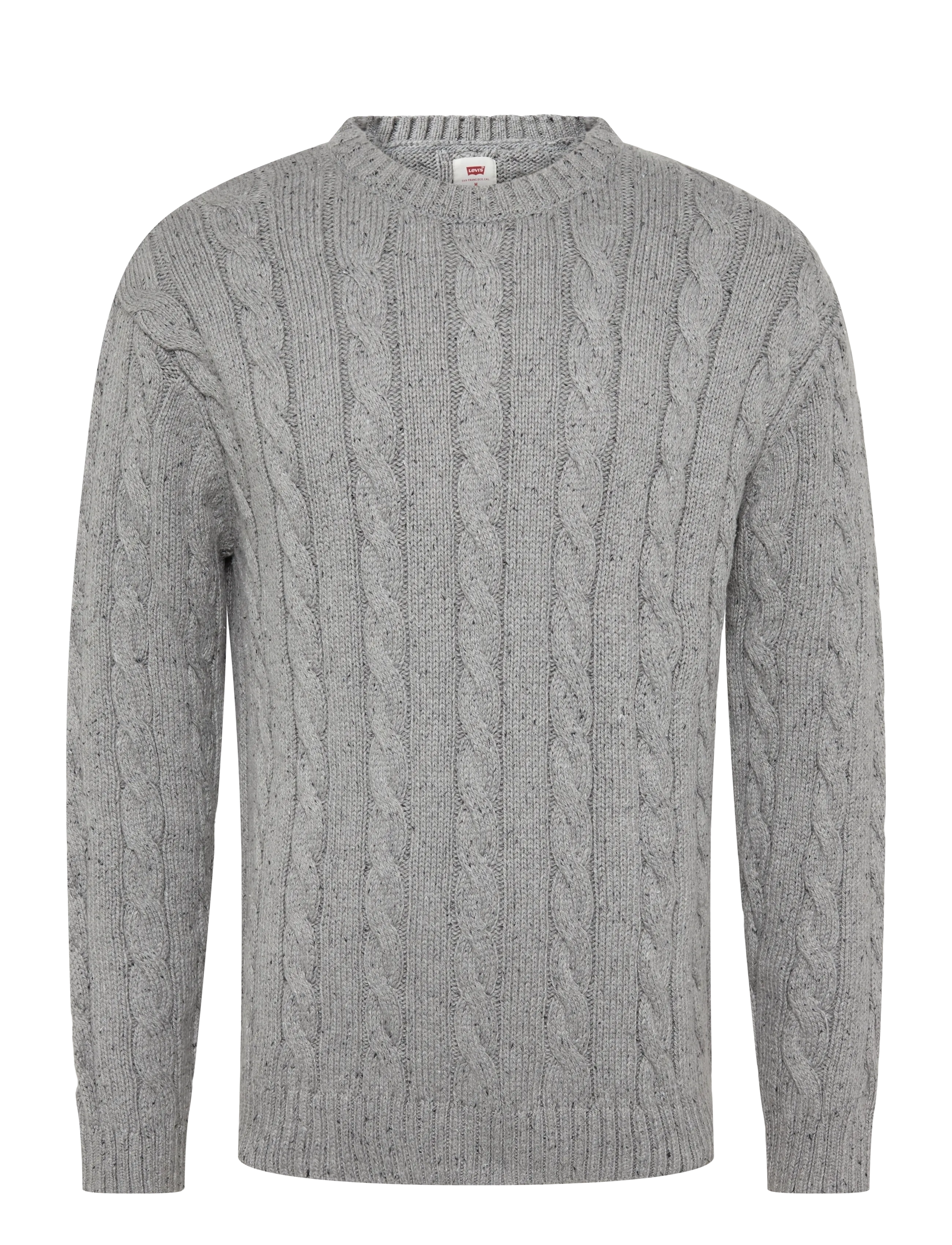 Levi's® LAUREL CREW CABLE NEPS GREY HE - Kudumid - GREYS / grey