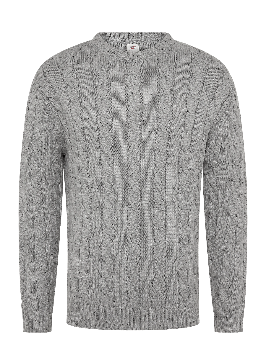 Levi's® - LAUREL CREW CABLE NEPS GREY HE - rundhalsad - greys - 1