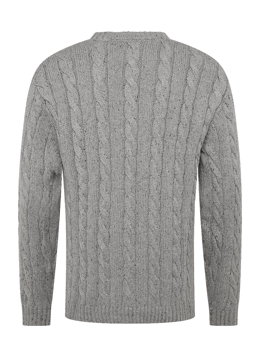 Levi's® - LAUREL CREW CABLE NEPS GREY HE - rundhalsad - greys - 2