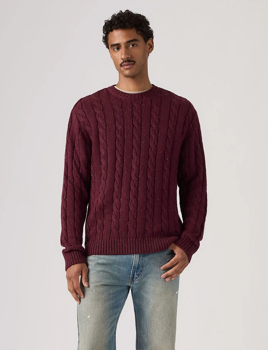 Levi's® - LAUREL CREW CABLE NEPS HOT CHO - rundhals - browns - 3