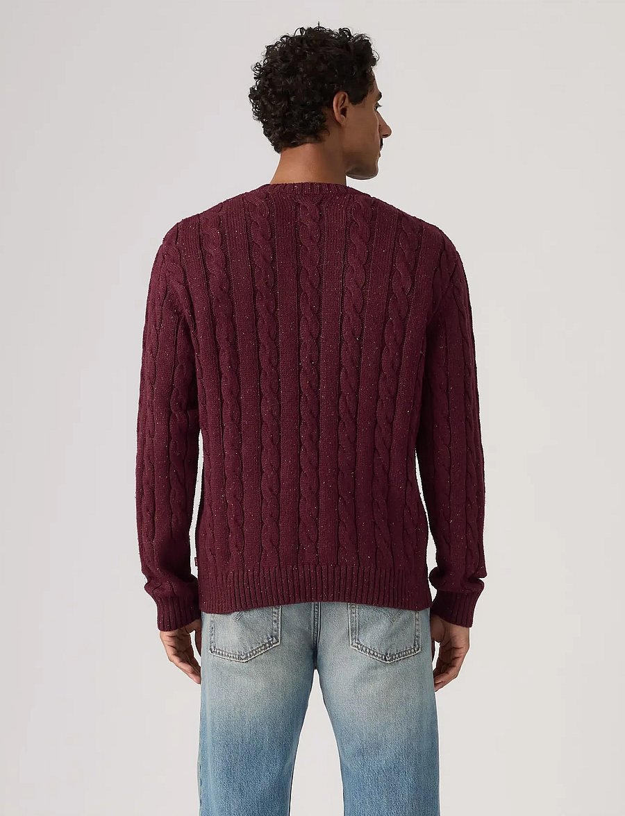 Levi's® - LAUREL CREW CABLE NEPS HOT CHO - rundhals - browns - 4