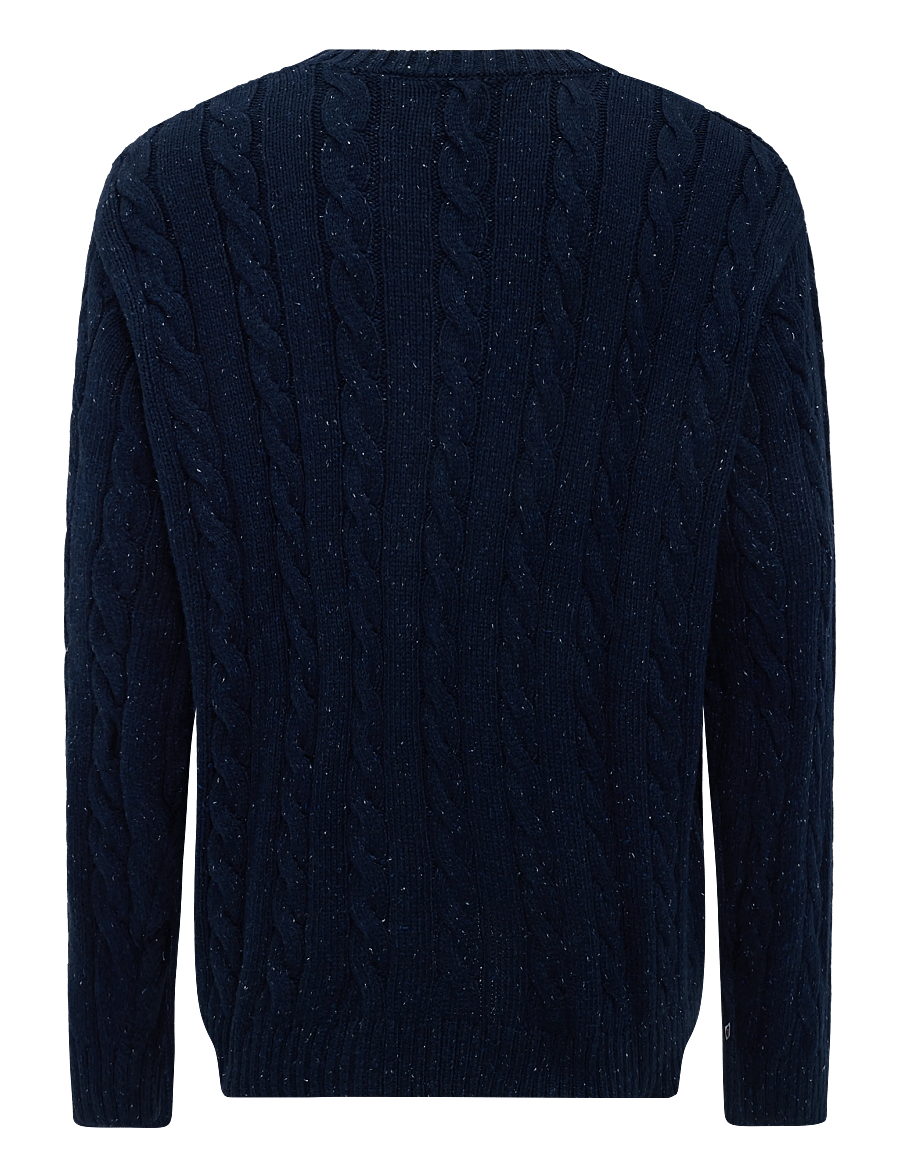 Levi's® - LAUREL CREW CABLE NEPS NAVY BL - Ümara kaelusega - blues - 2