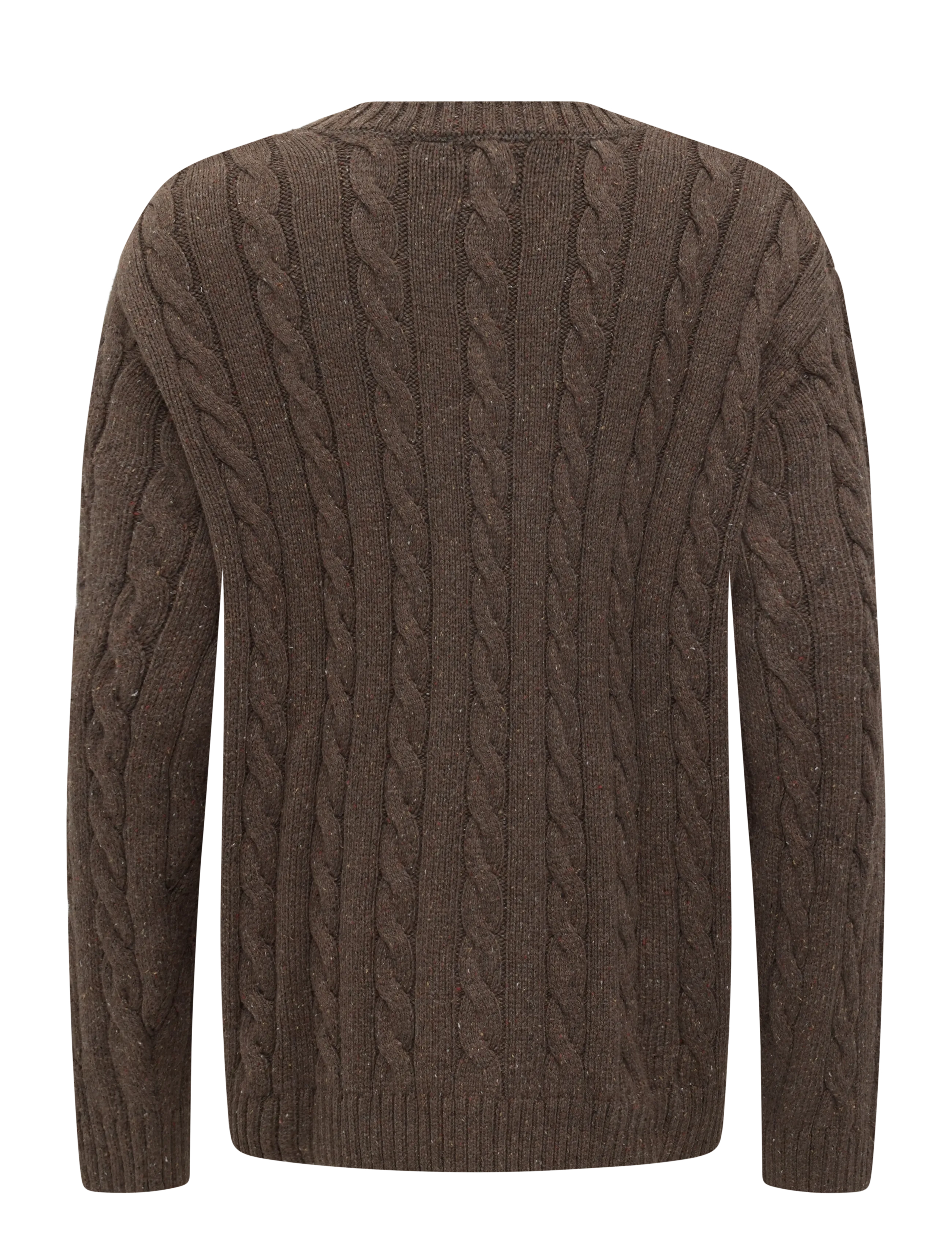 Levi's® - LAUREL CREW CABLE NEPS CAPPUCI - Ümara kaelusega - browns - 1
