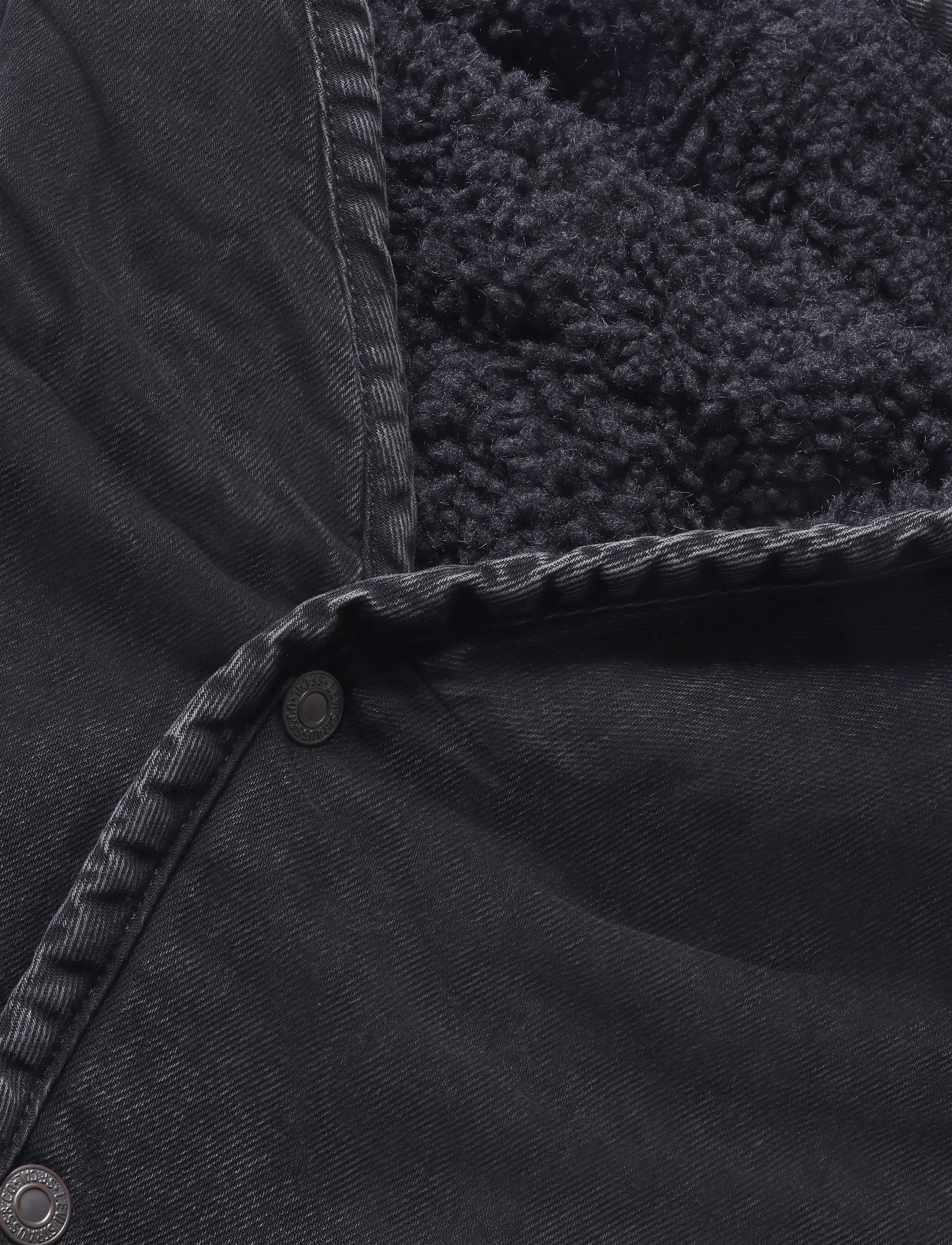 Levi's® - DECK HOODIE SHERPA JACKET A NI - forede denimjakker - blacks - 2