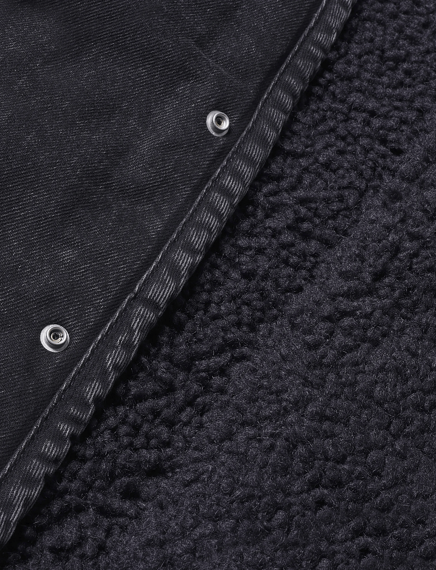 Levi's® - DECK HOODIE SHERPA JACKET A NI - forede denimjakker - blacks - 5