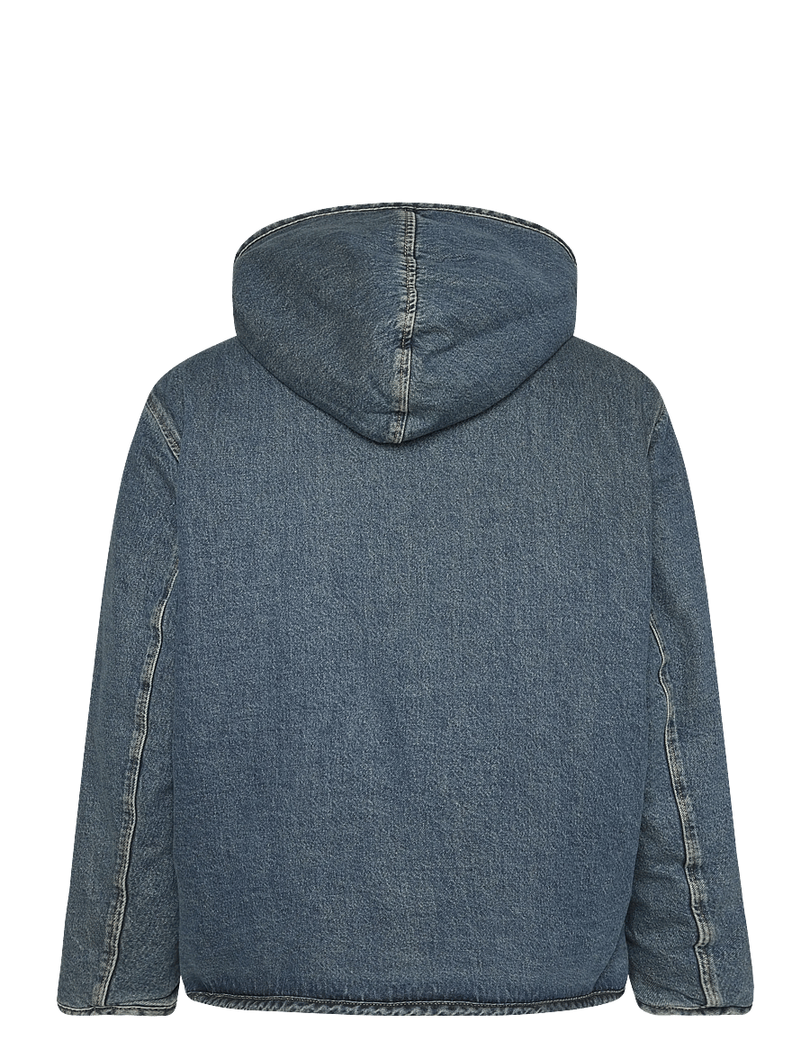 Levi's® - DECK HOODIE SHERPA JACKET SUPE - forede denimjakker - med indigo - worn in - 1