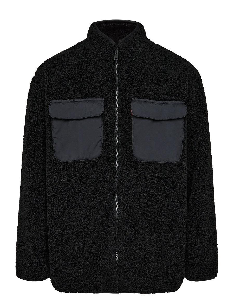 Levi's® - CAMPO SHERPA JACKET JET BLACK - hybrid-jacken - blacks - 0