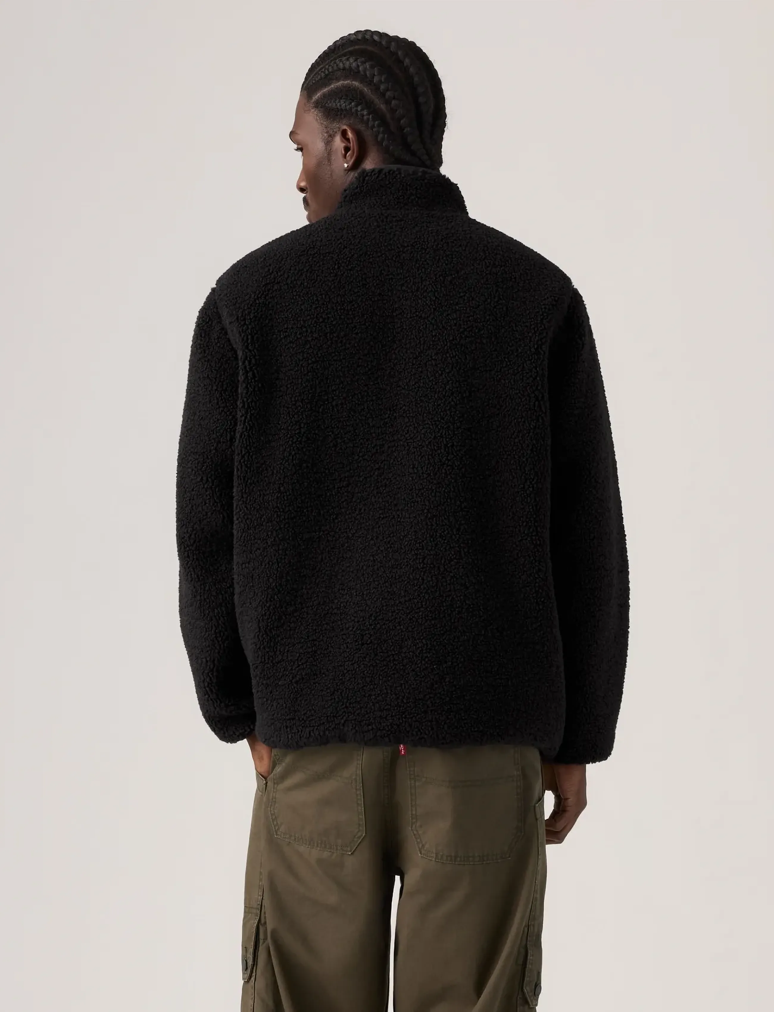 Levi's® - CAMPO SHERPA JACKET JET BLACK - teddy-pusad - blacks3 - 5