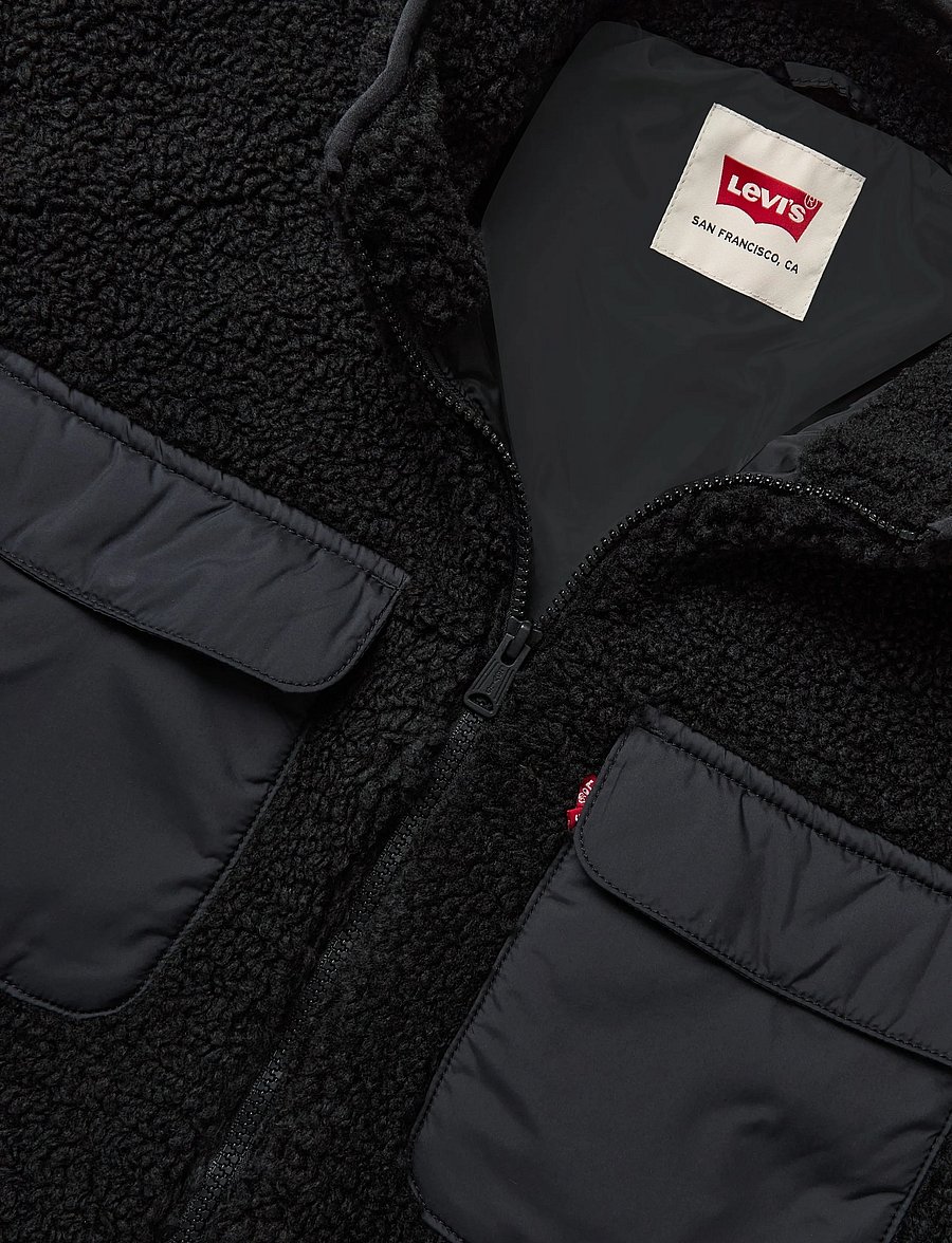 Levi's® - CAMPO SHERPA JACKET JET BLACK - fleece-pullover - blacks3 - 2