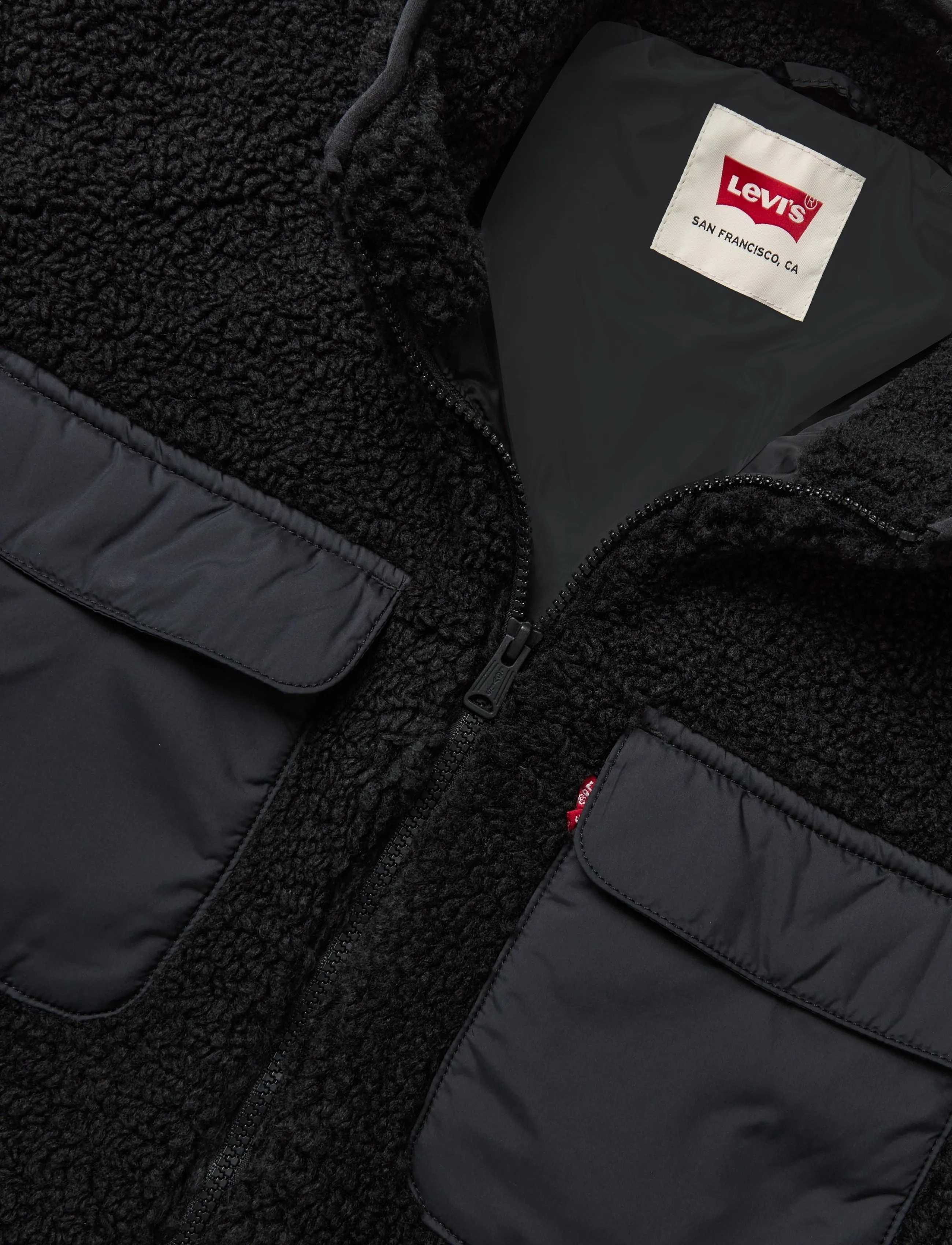 Levi's® - CAMPO SHERPA JACKET JET BLACK - hybrid-jacken - blacks - 2